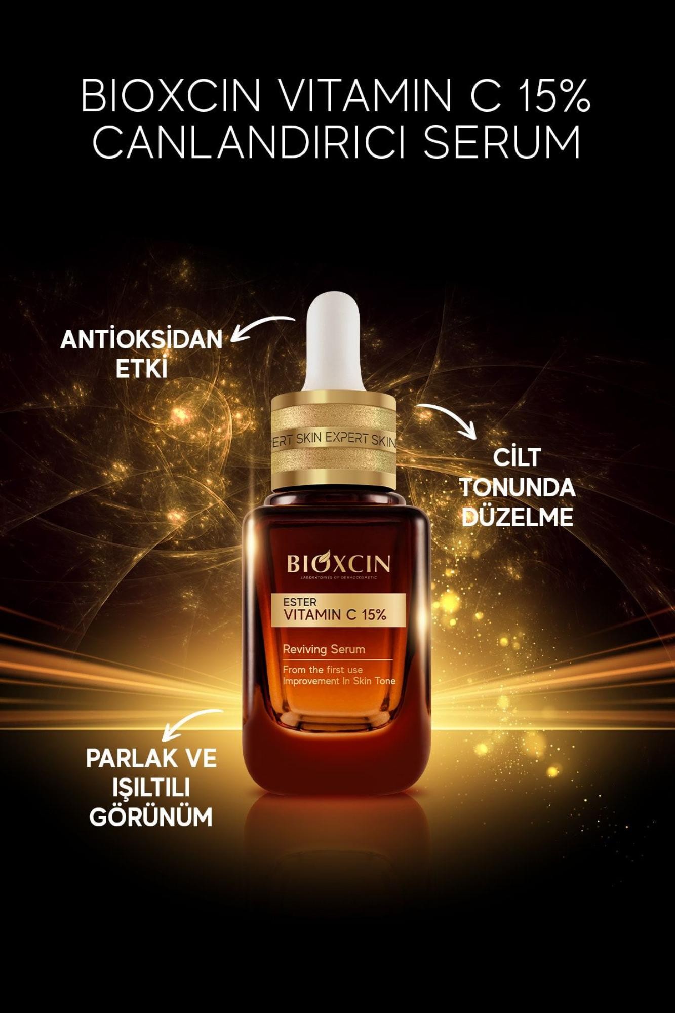 Bioxcin Ester C Vitamini Serum %15 & Niasinamid %2 - Aydınlatıcı Canlandırıcı Renk Tonu Eşitleyici Lipozomal