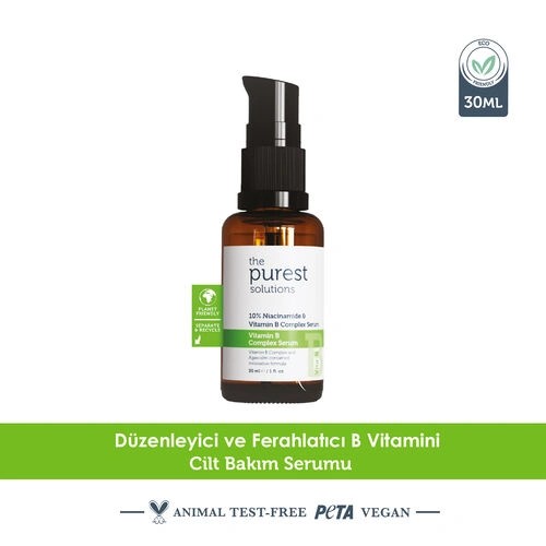 The Purest Solutions Bariyer Güçlendirici Ve Yatıştırıcı B Vitamini Cilt Bakım Serumu 30 Ml