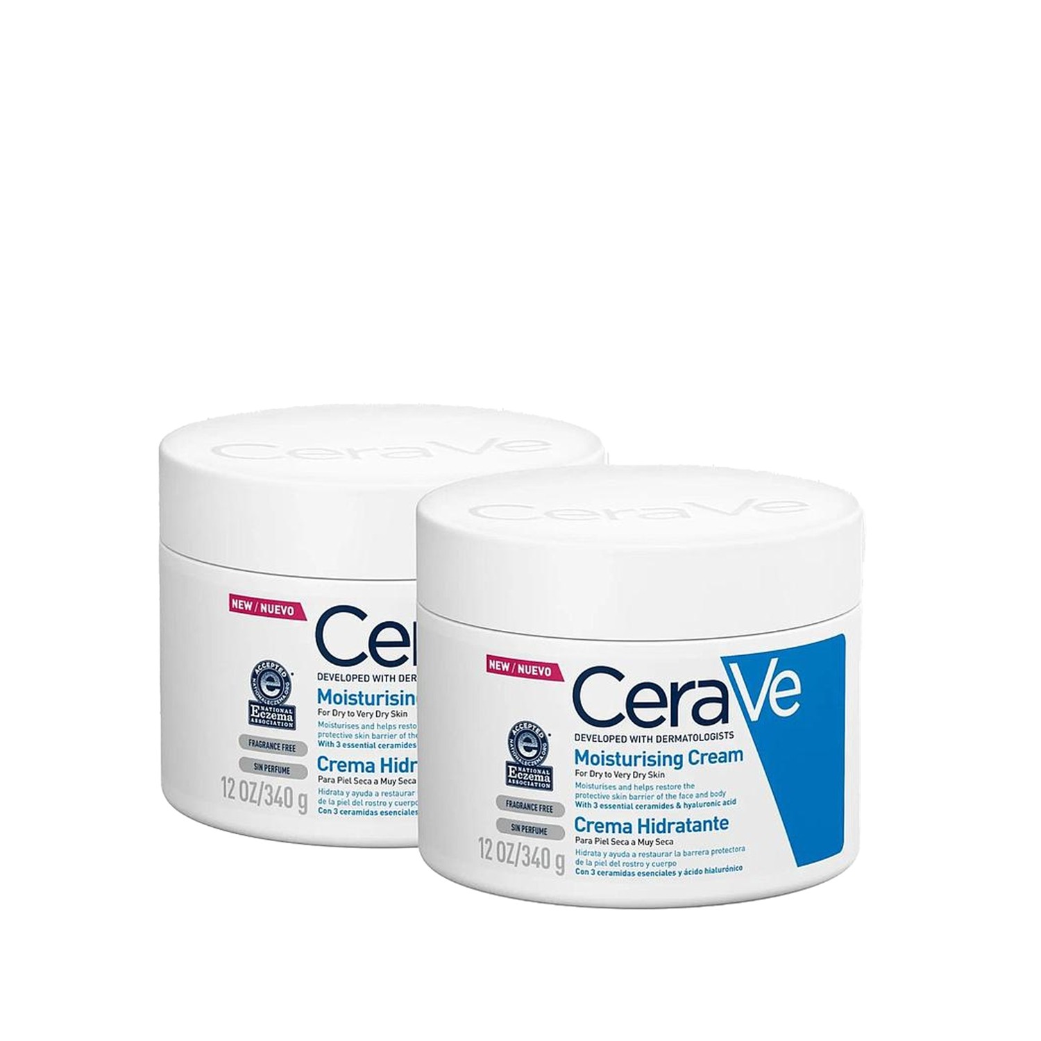 CeraVe Nemlendirici Krem Kuru Ciltler Seramid ve Hyalüronik Asit İçerikli Yüz Vücut 340gr 2 Adet