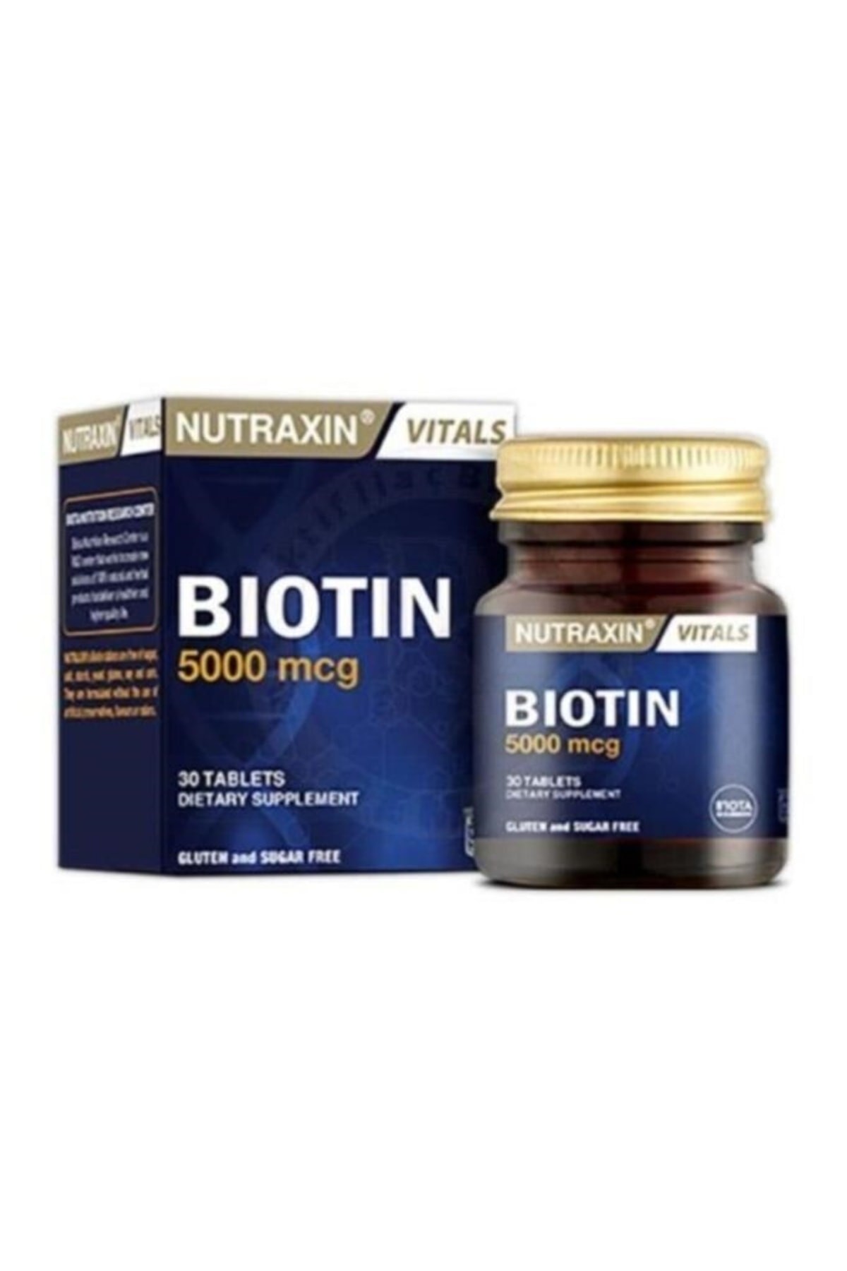 Nutraxin Biotin 5000 Mcg Takviye Edici Gıda 30 Tablet