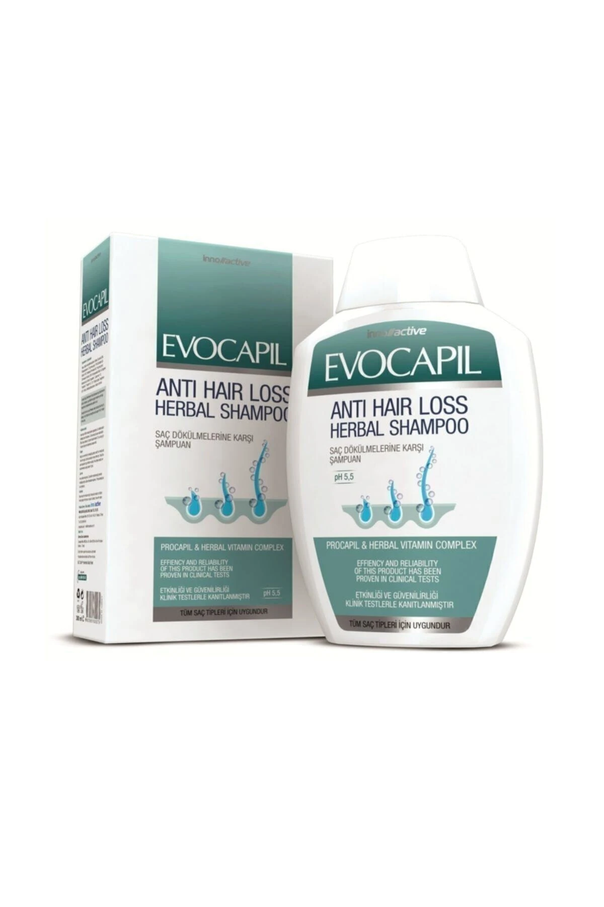 Evocapil Saç Dökülmelerine Karşı Doğal Procapil Şampuan 300ml Yeni Ürün
