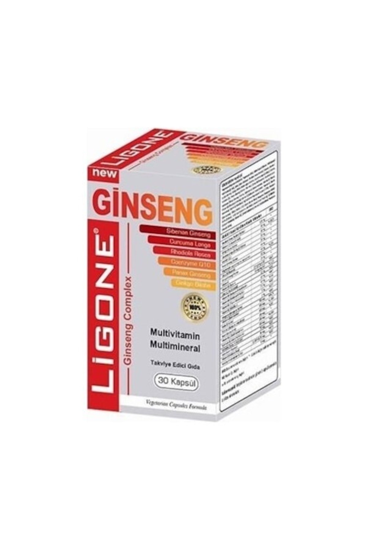 Ligone Ginseng Q-10 Zerdeçal Multimineral 30 Kapsül