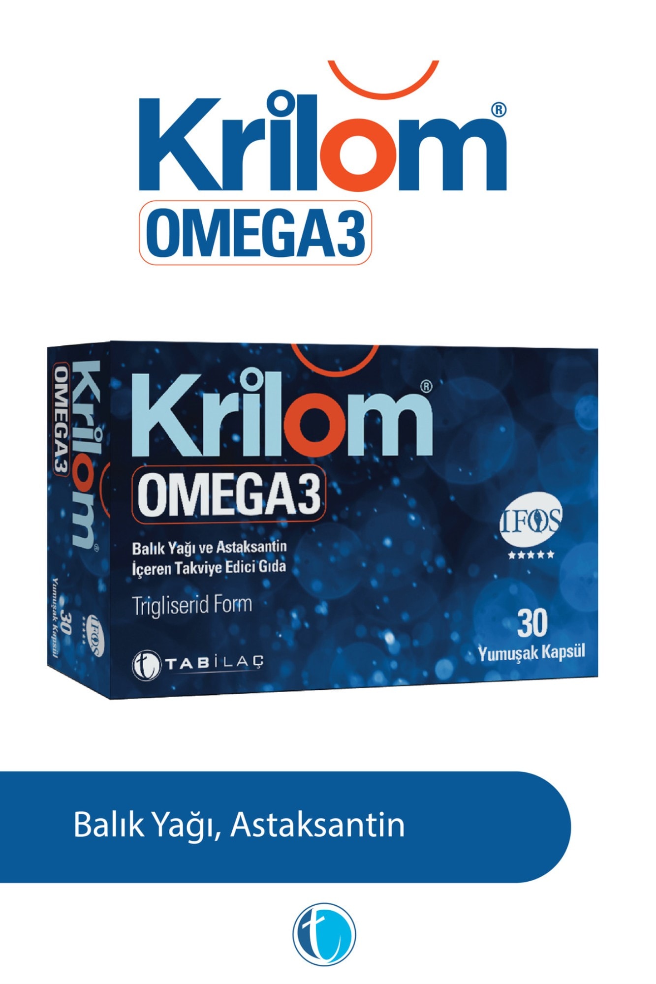 Krilom Omega-3 30 Yumuşak Kapsül