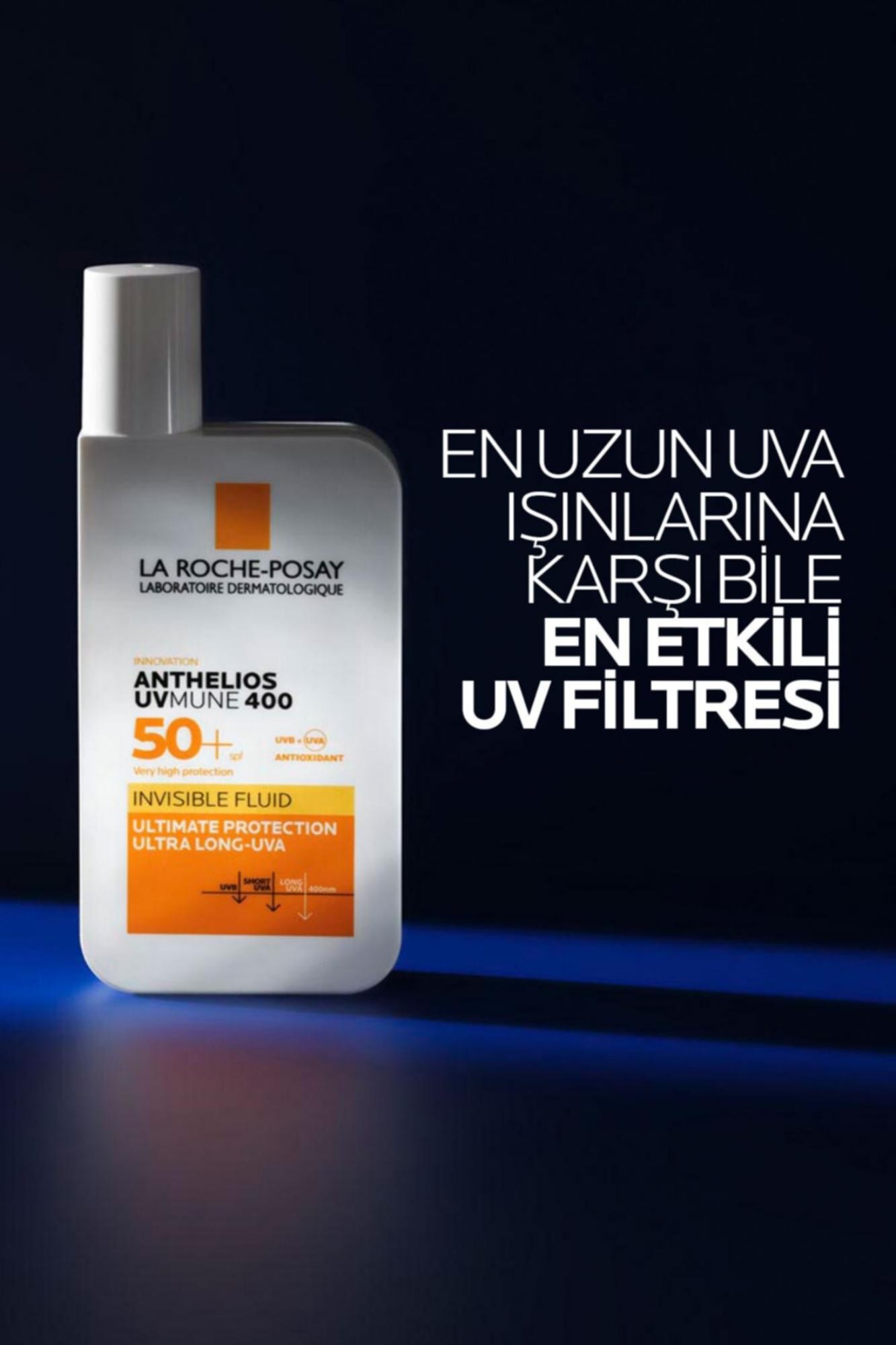 La Roche Posay Anthelios Uvmune Fluid SPF+50 Tüm Ciltler İçin Yüksek Korumalı Yüz Güneş Kremi