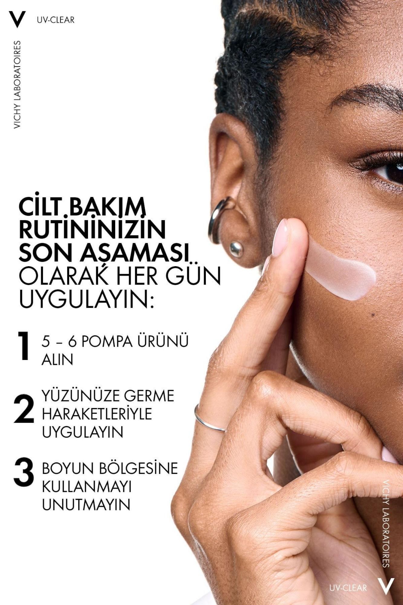 Vichy Capital Soleil Uv Clear Spf50 Yüz Güneş Kremi 40 ml - Karma Ve Yağlı Ciltler