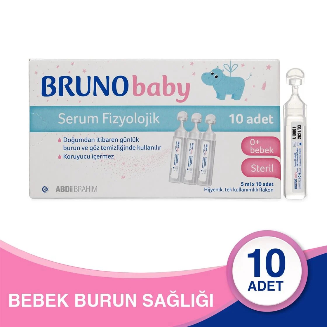 Bruno Baby Serum Fizyolojik 5 ml X 10 Flakon