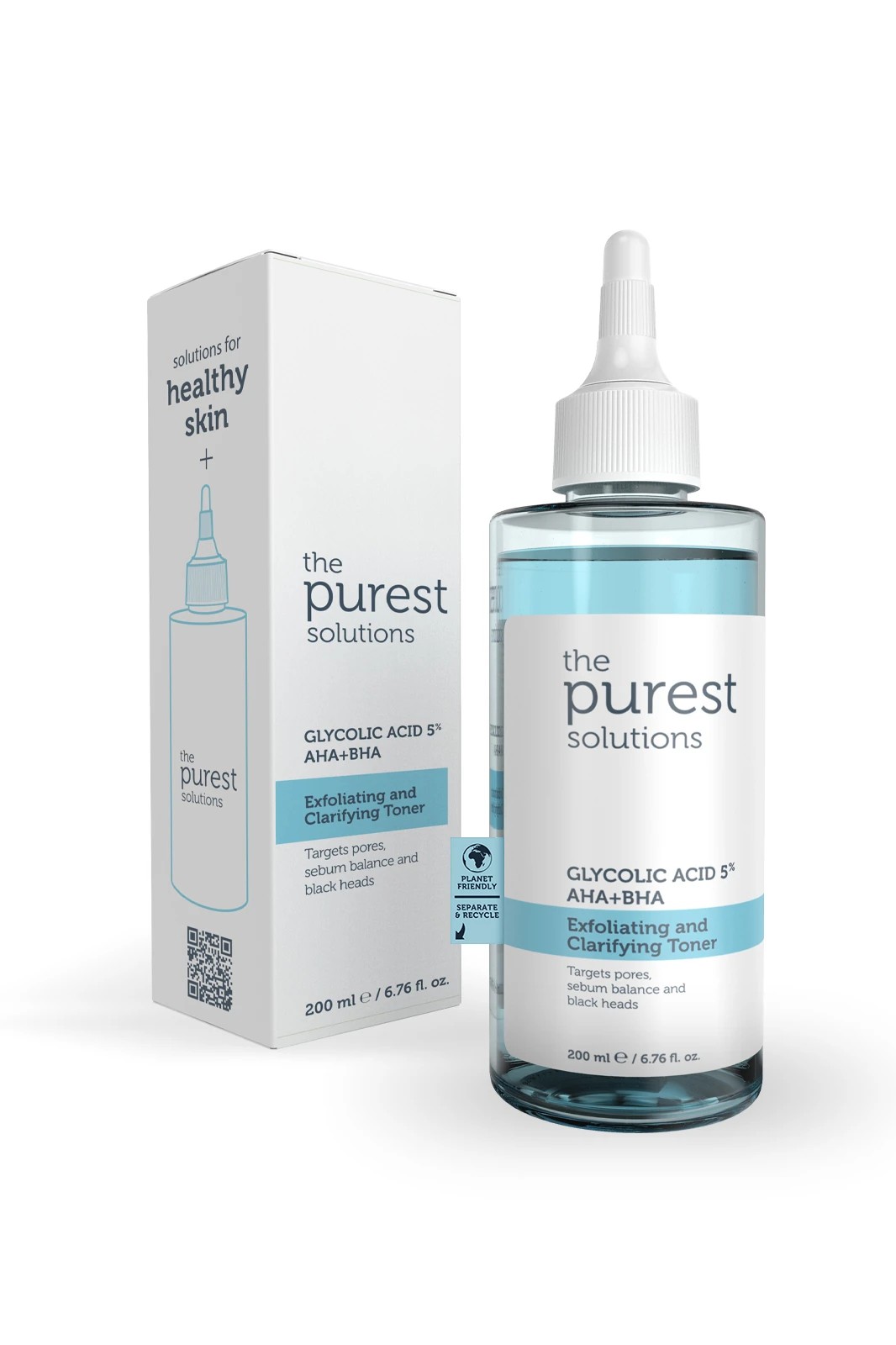 The Purest Solutions Canlandırıcı Ve Gözenek Sıkılaştırıcı Glikolik Asit Mavi Tonik 200 Ml