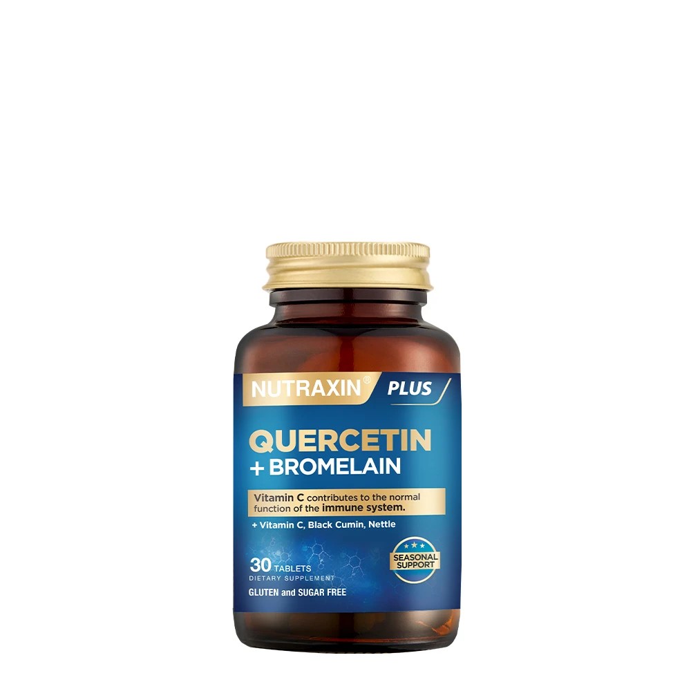 Nutraxin Quercetin + Bromelain 30 Tablet - Vitamin C Çörek Otu Isırgan Otu