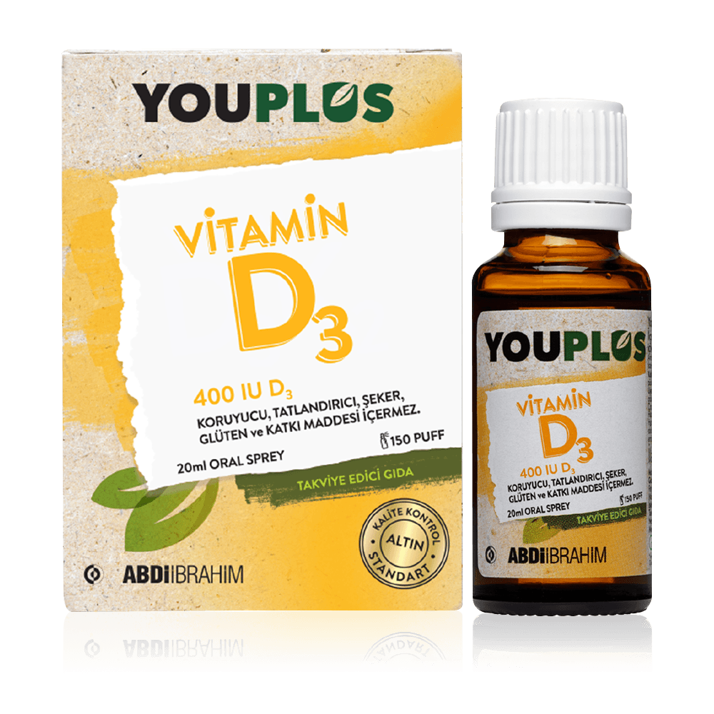 Youplus 400 IU Vitamin D3 20 ml Sprey