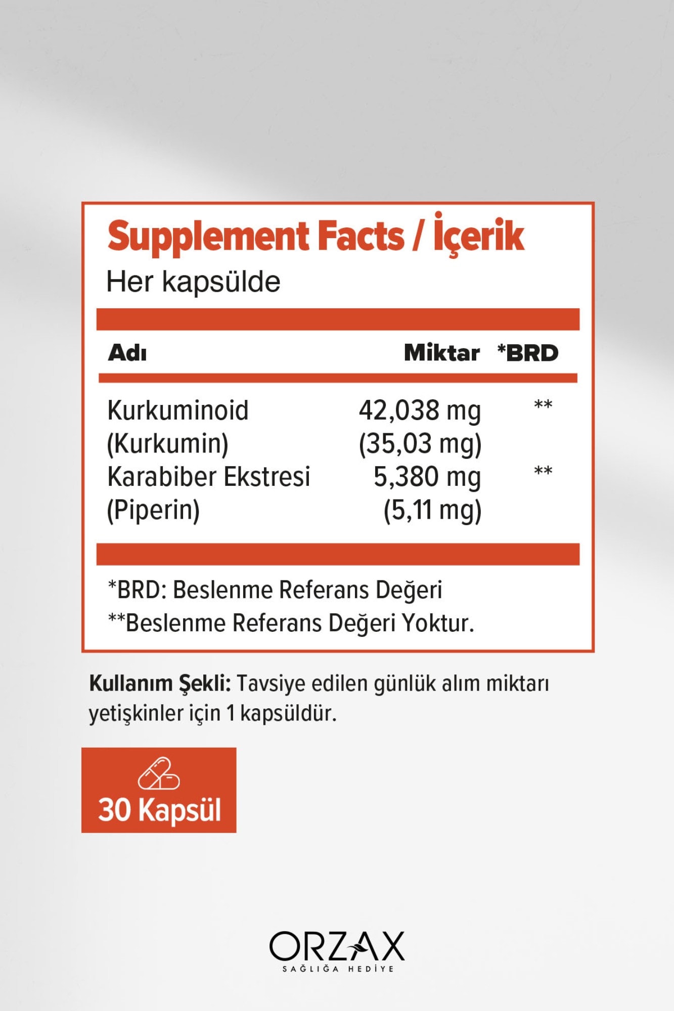 Ocean Curcumin 30 Kapsül