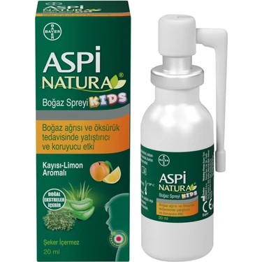 Aspinatura Kids Kayısı & Limon Boğaz Spreyi 20 ml