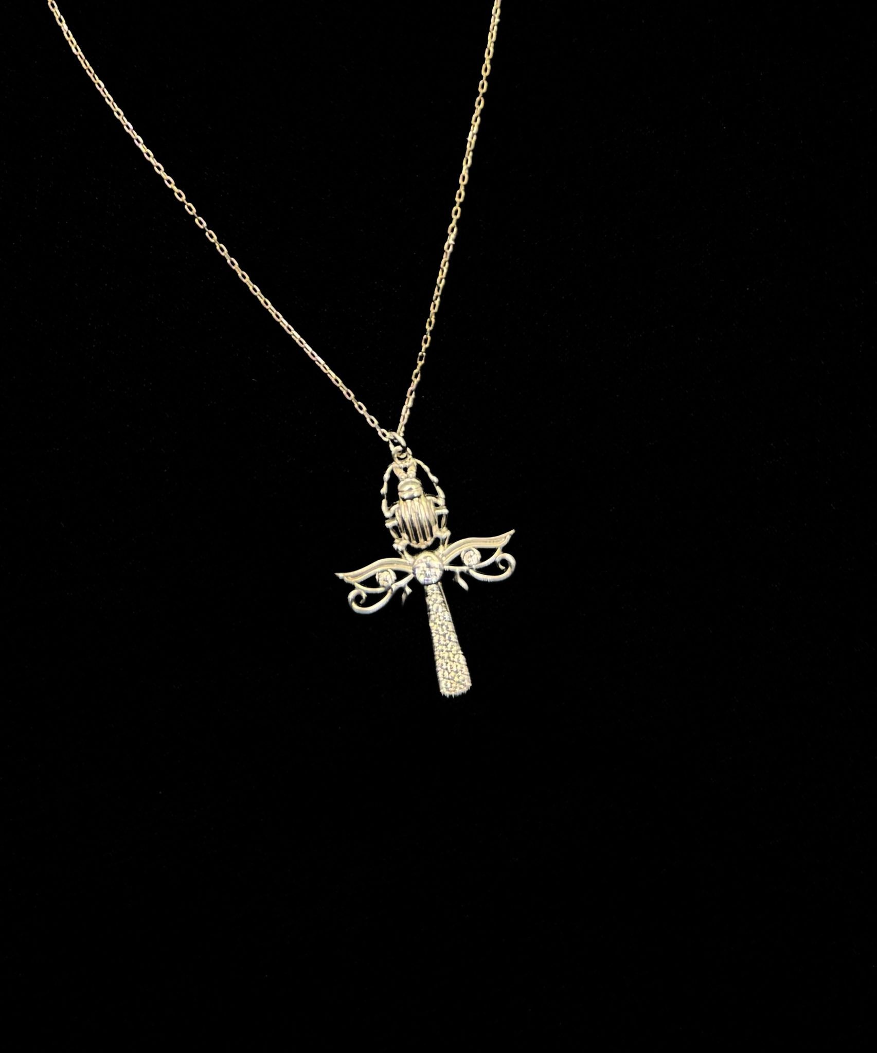Scarab Ankh Kolye