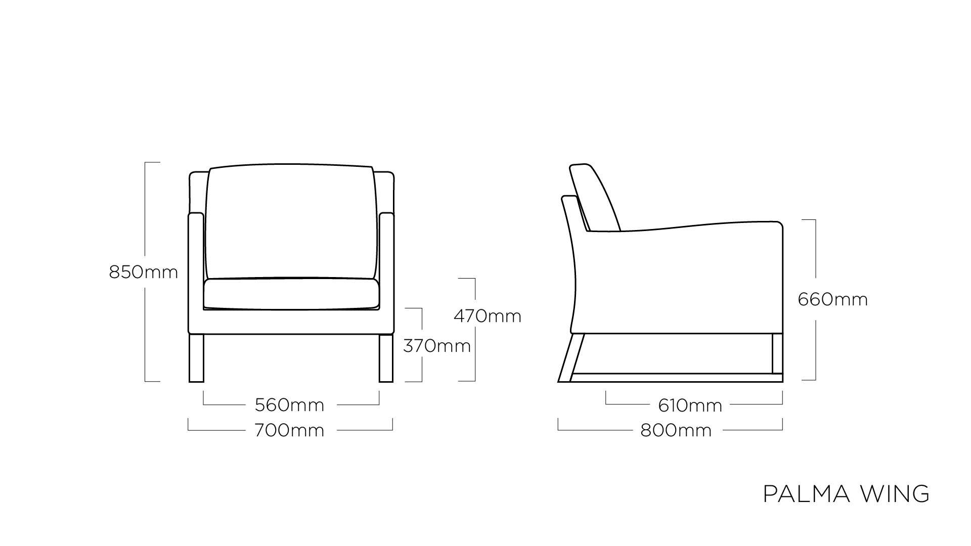 PALMA WING Sandalye