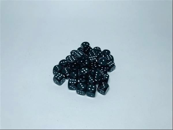 Kardeşler Plastik Zar Boncuk Siyah 10 mm 100 gr