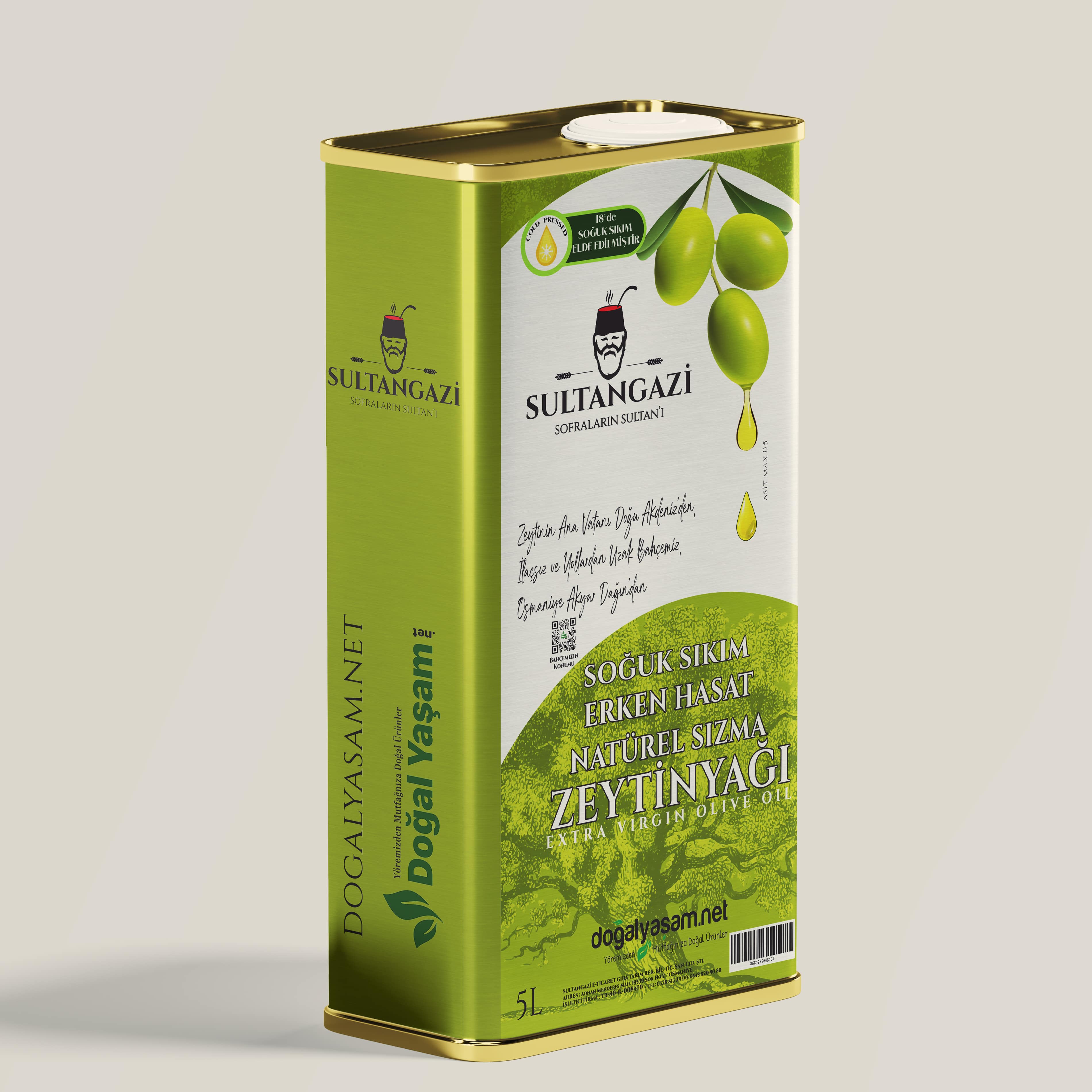 Olgun Hasat Sızma Birinci Zeytinyağı  - 5 LT