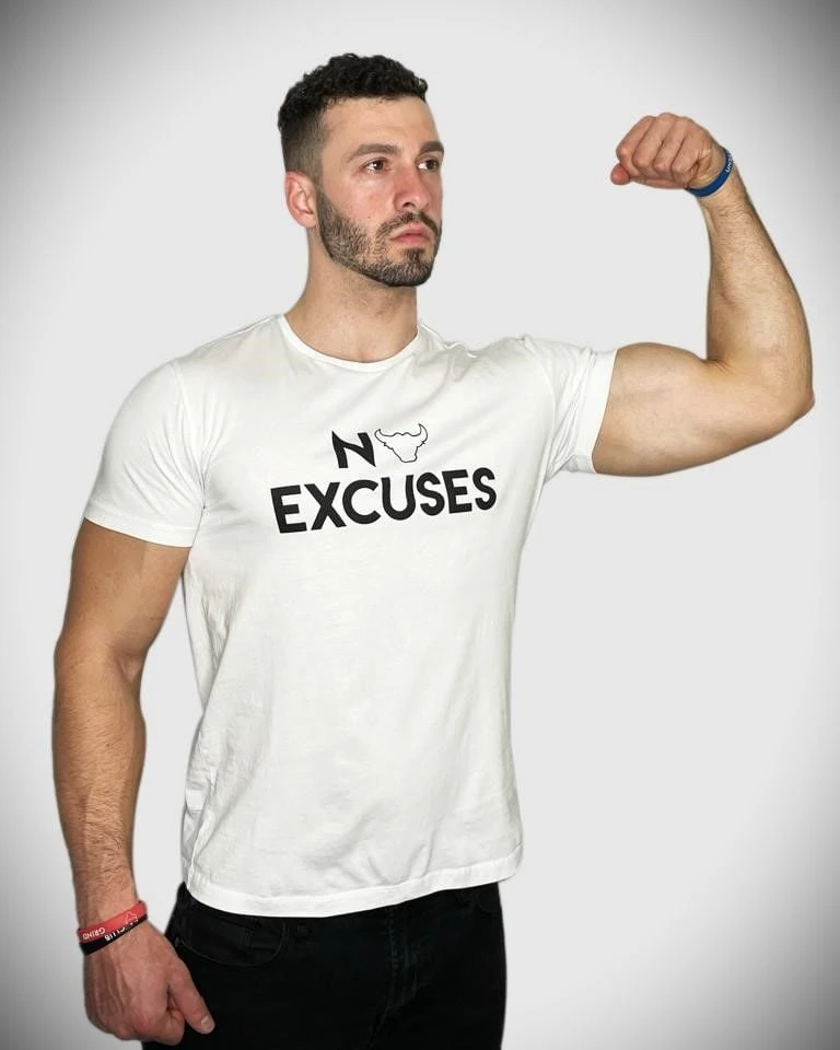 No Excuses T-Shirt (Beyaz)