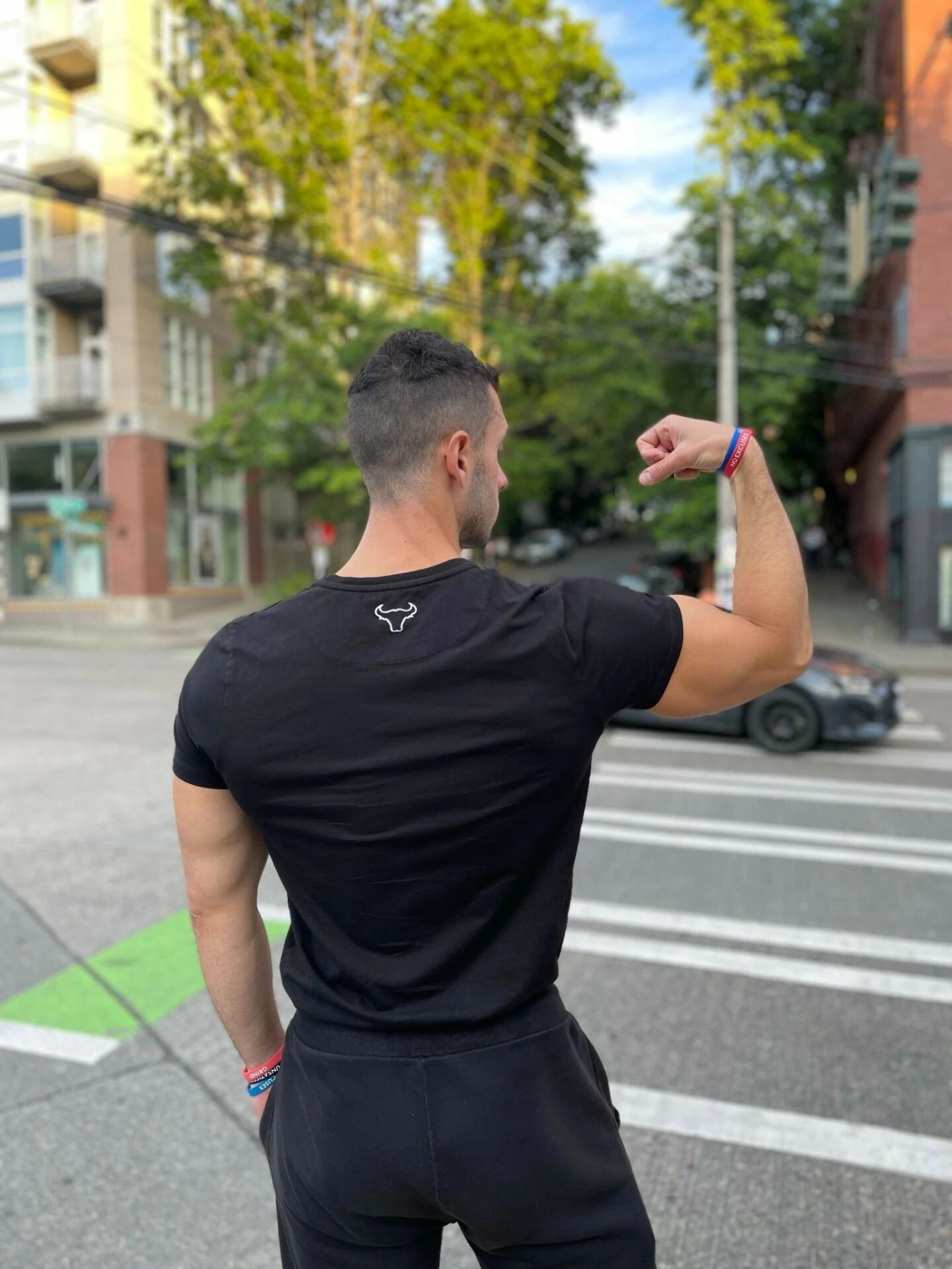 Unsgear Deri Boga Logolu T-Shirt