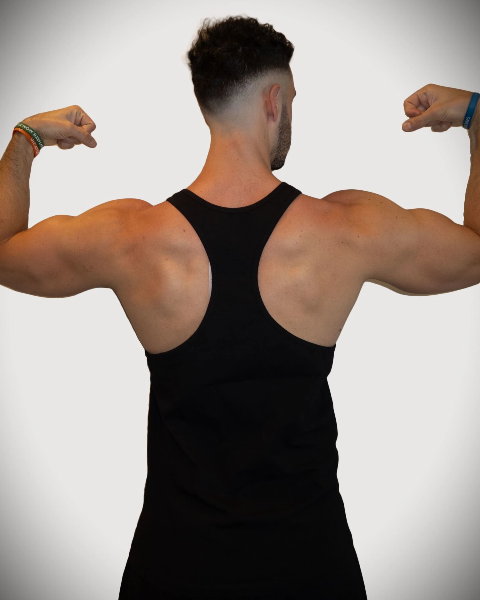 Pump Addict Small Print Tank Top Black