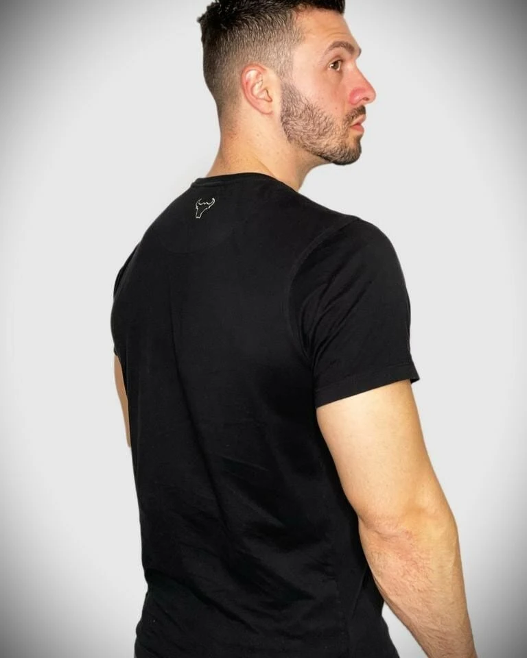 Unsgear Hustle Logolu T-Shirt (Siyah)