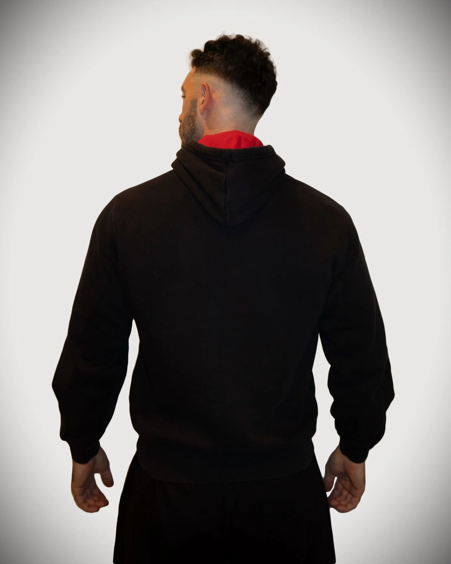 Unsgear Hustle Logolu Hoodie (Siyah)