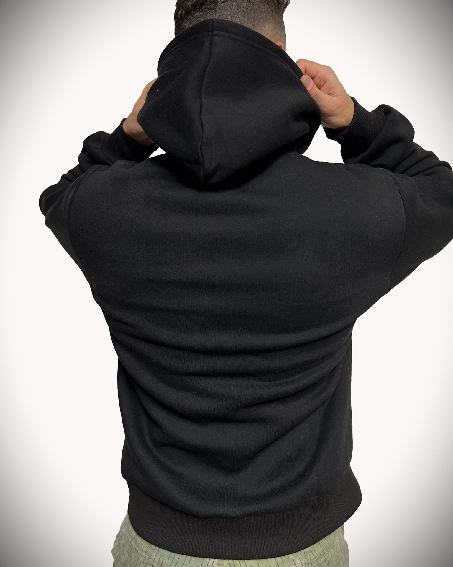 Unsgear ''u n s a t i s f i e d'' baskili Hoodie (Siyah)