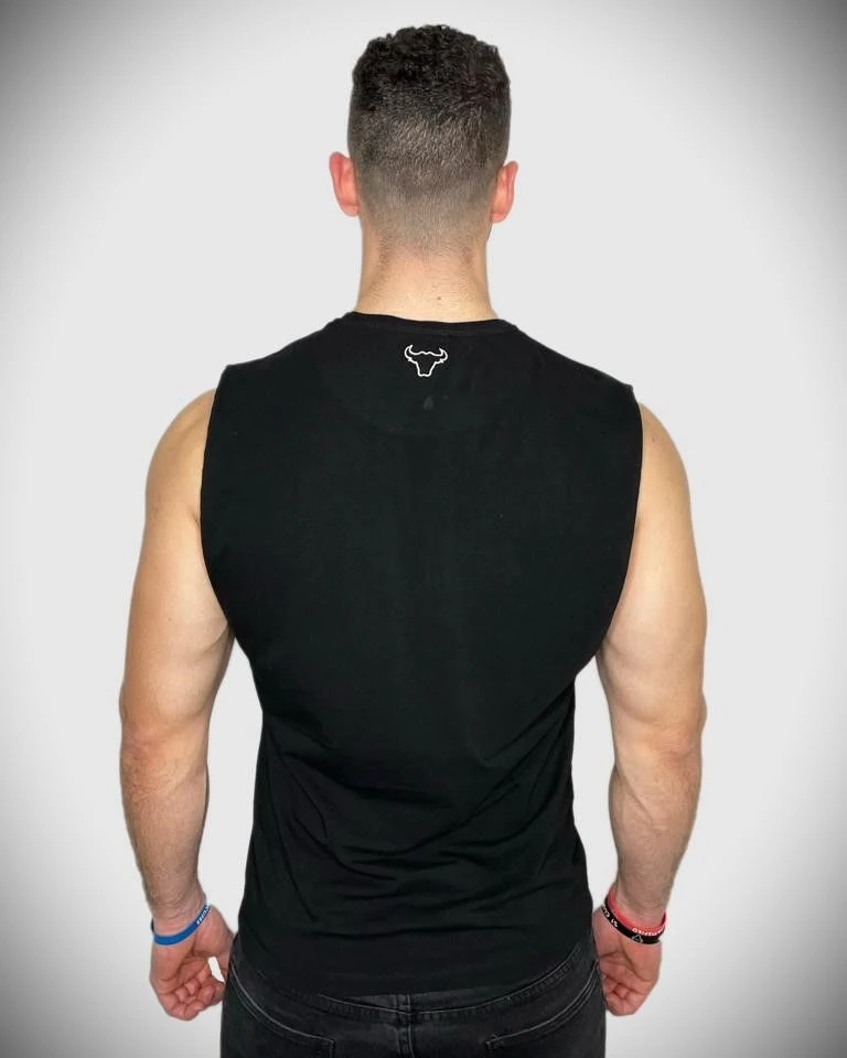 GAINZZ'' Sleeveless T_Shirt Black