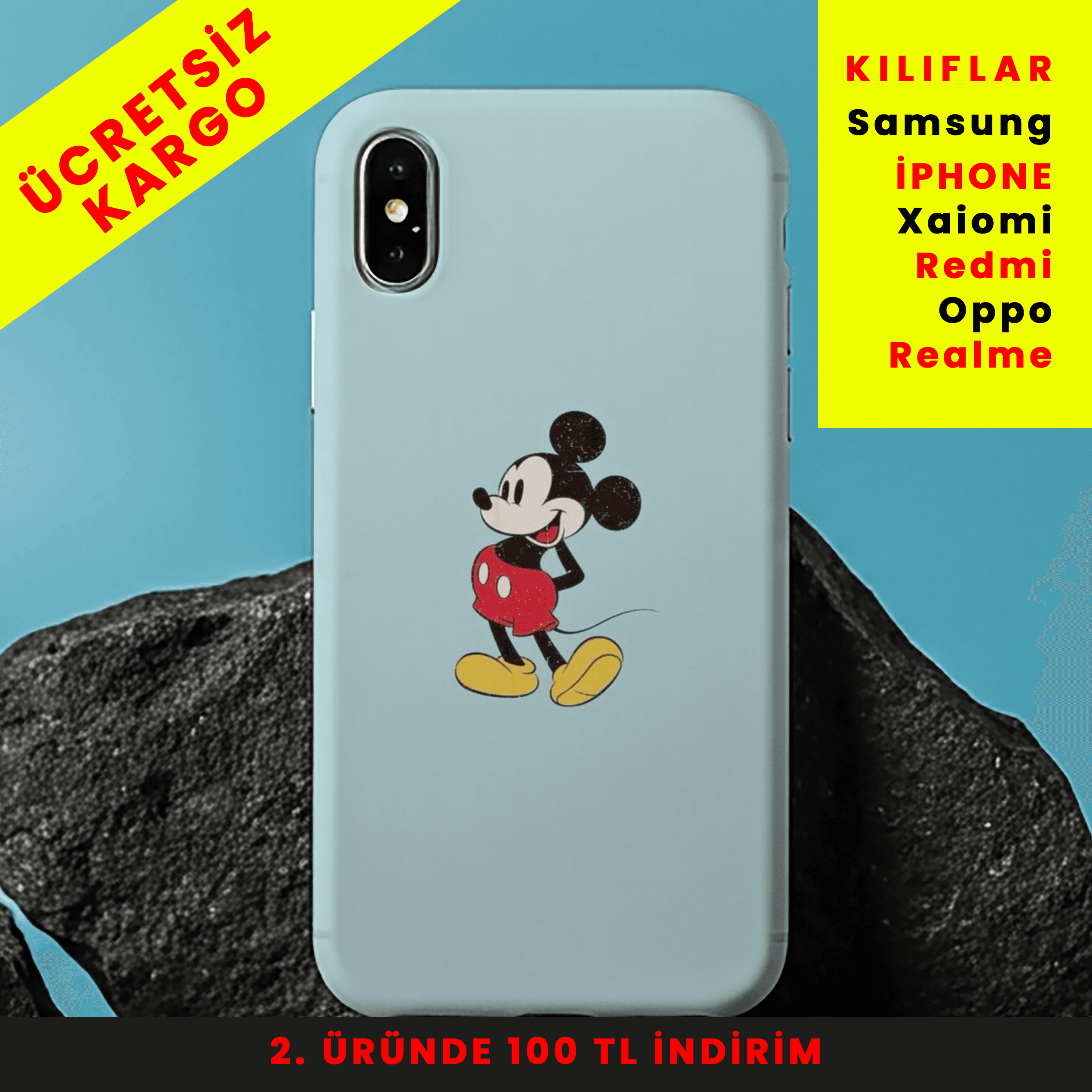 Mouse Mood Tasarım Baskılı Telefon Kılıfları