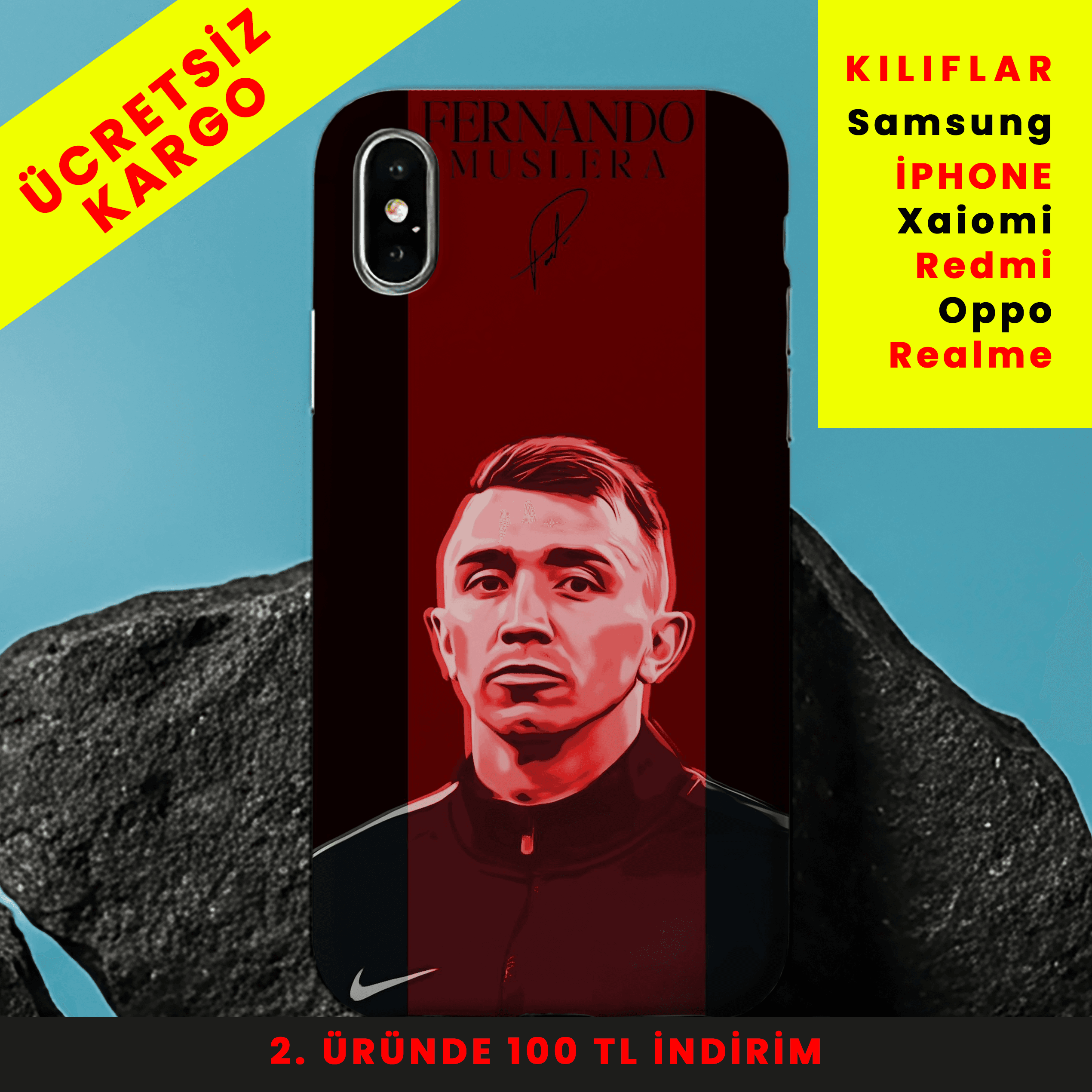 Safe Hands- Muslera Tasarım Baskılı Telefon Kılıfları