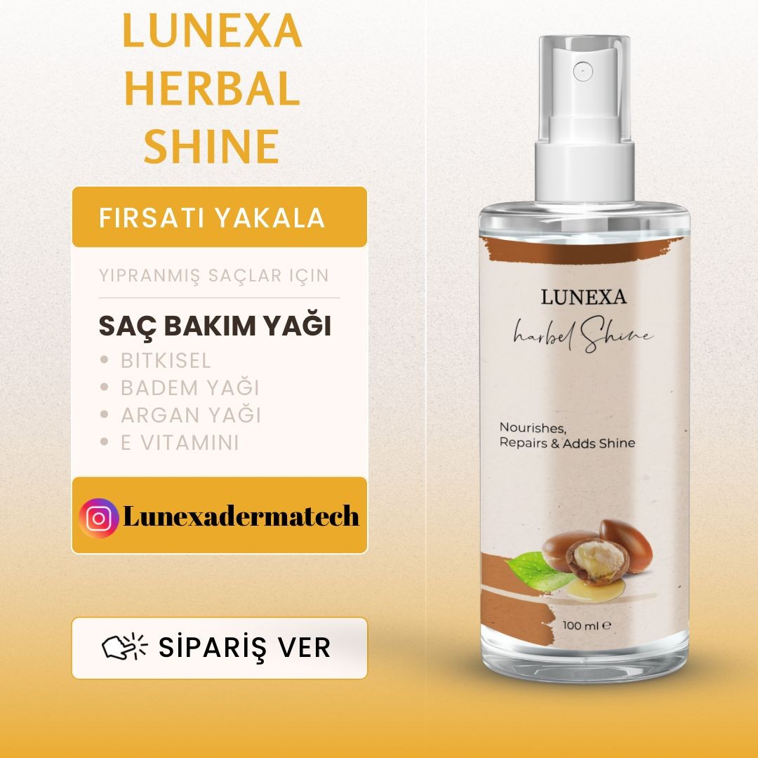 Lunexa Herbal Shine Yıpranmış Saç Onarım Ve Bakım Yağı