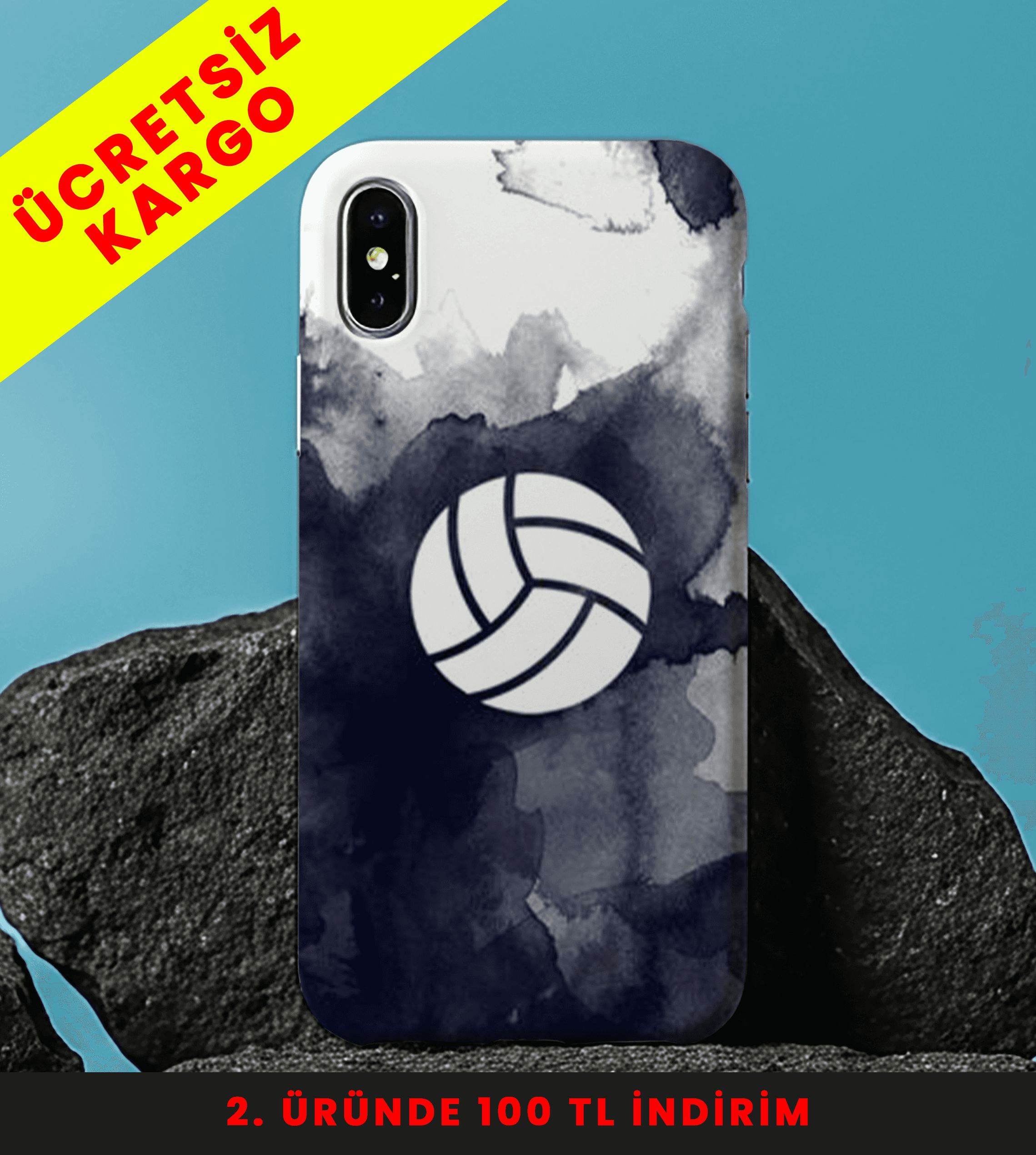 Volley Spirit Tsarım Baskılı Telefon Kılıfları