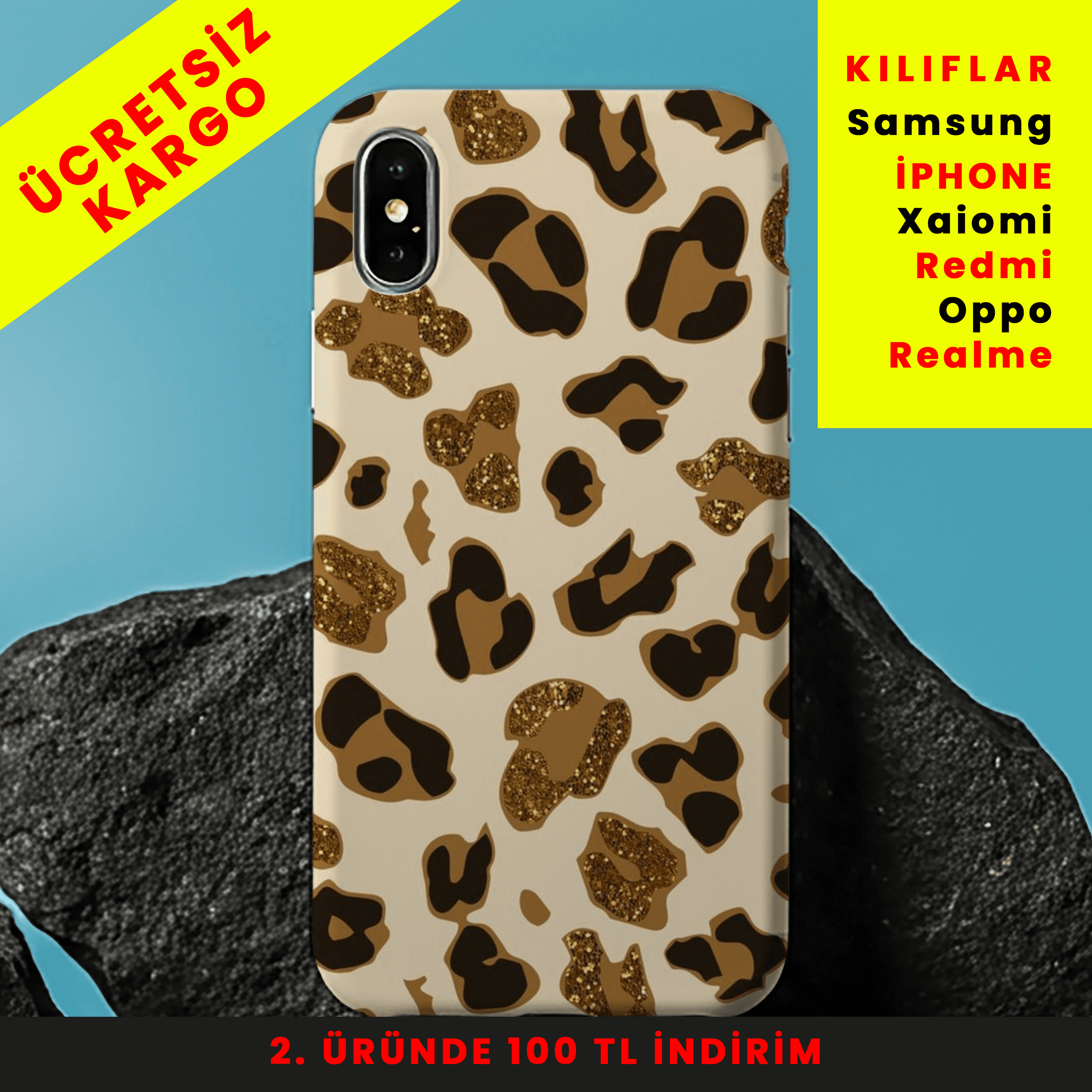 Wild Chic Tasarım Baskılı Telefon Kılıfları