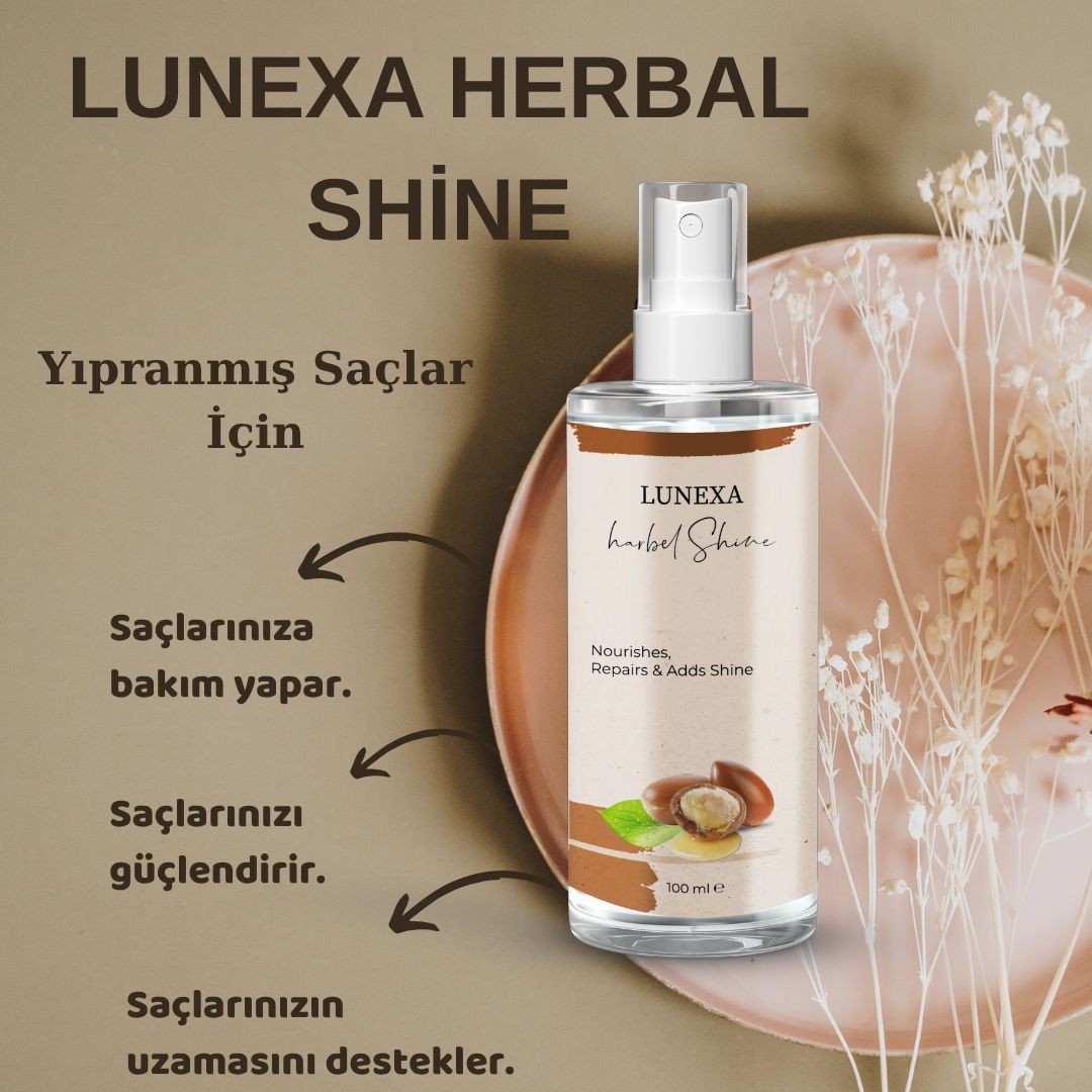 Lunexa Herbal Shine Yıpranmış Saç Onarım Ve Bakım Yağı