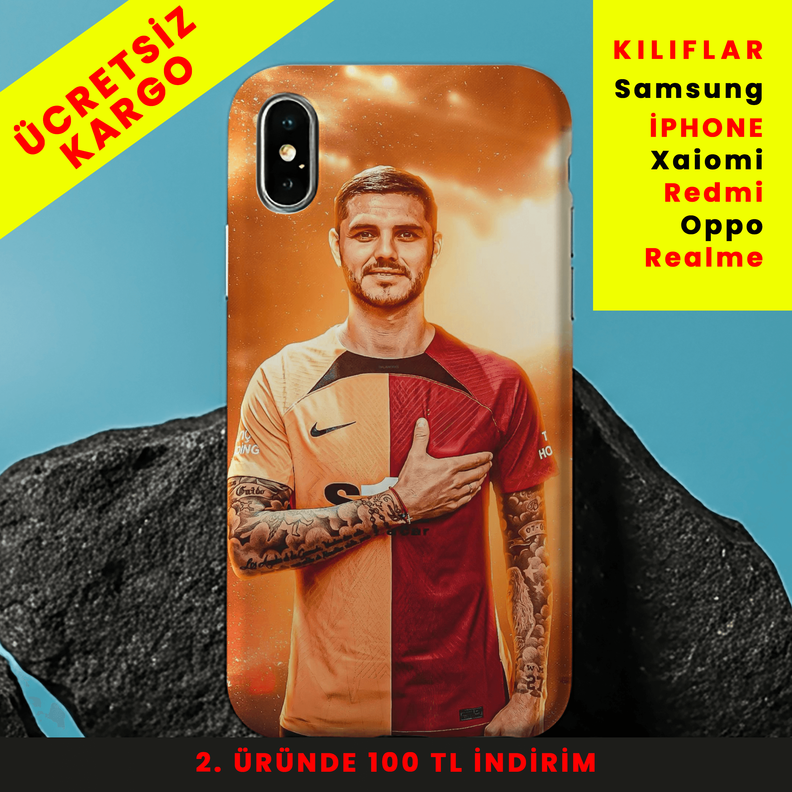 Icardi Touch Tasarım Baskılı Telefon Kılıfları