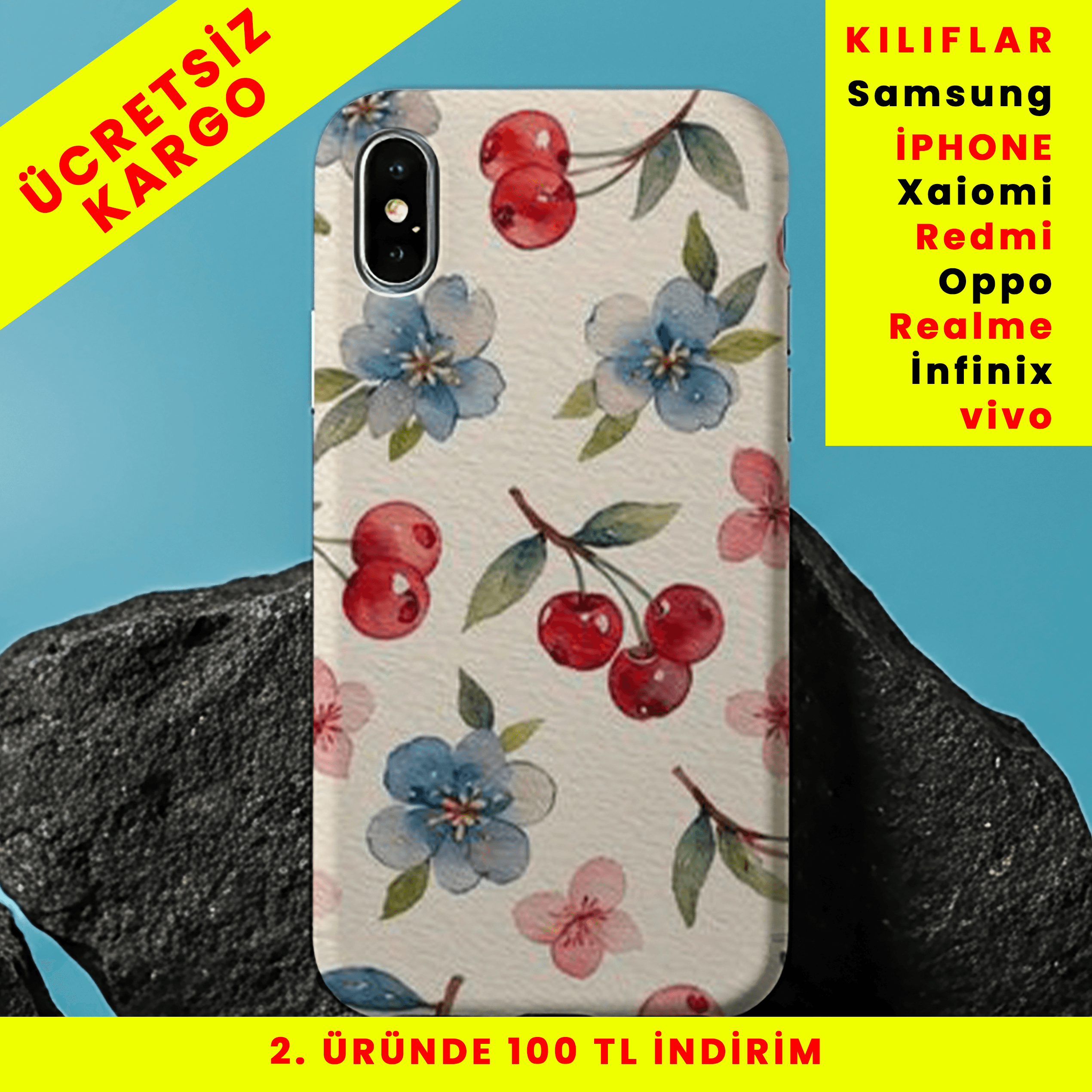Doğanın Tatlı Halleri Tasarım Baskılı Telefon Kılıfları