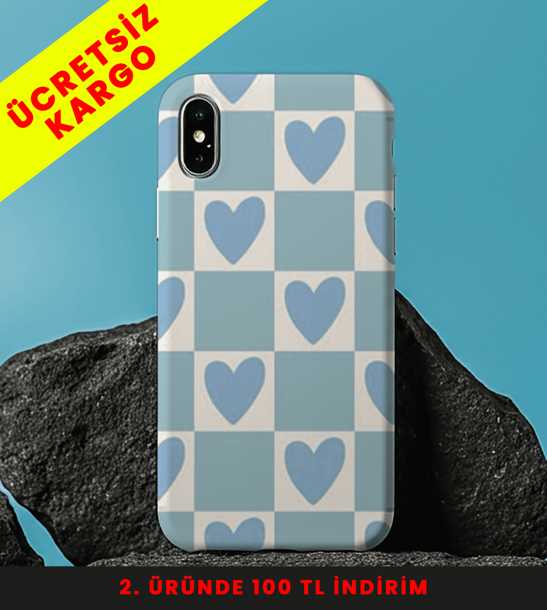 Blue Harmony Tasarım Baskılı Telefon Kılıfları