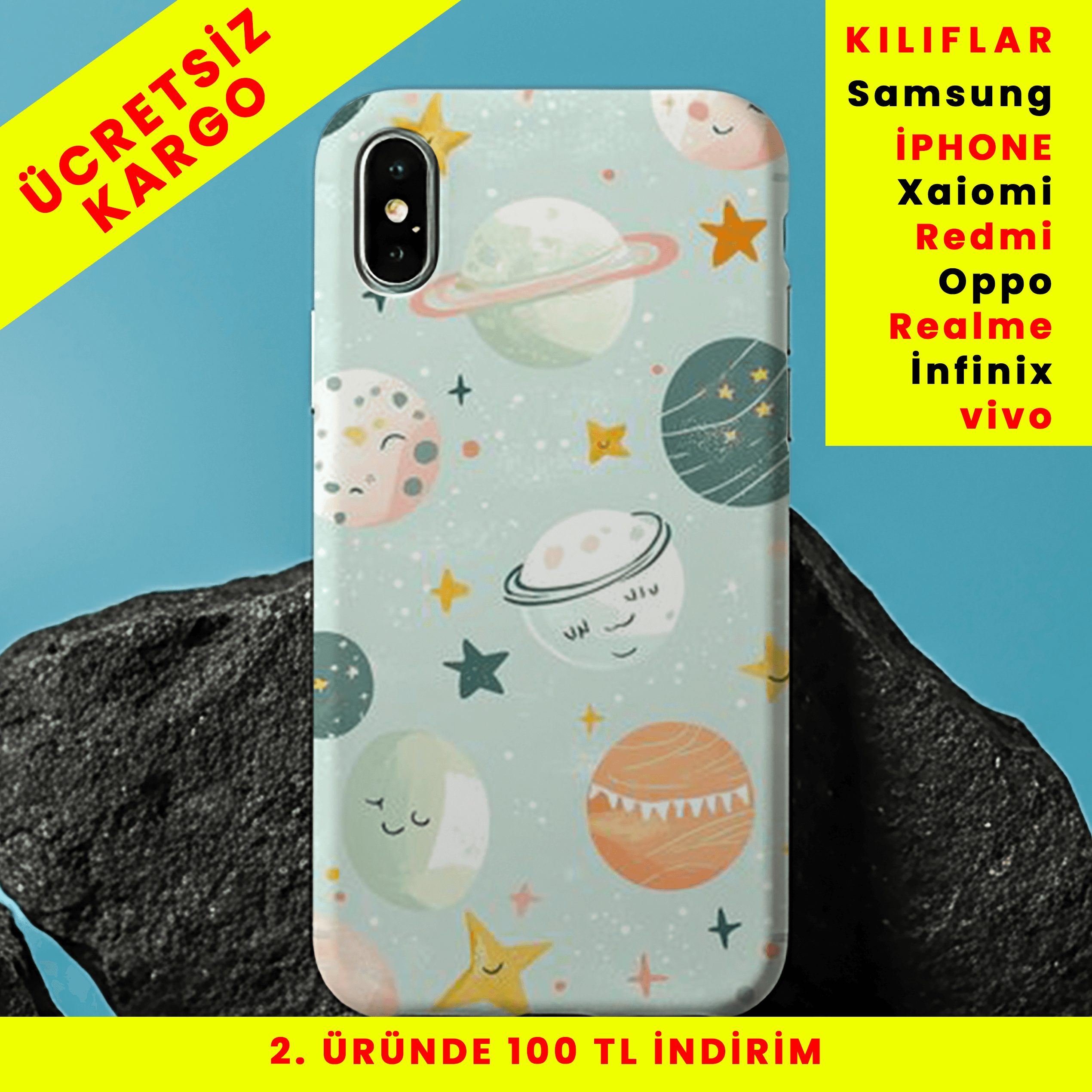 Galaksi Rüyası Tasarım Baskılı Telefon Kılıfları