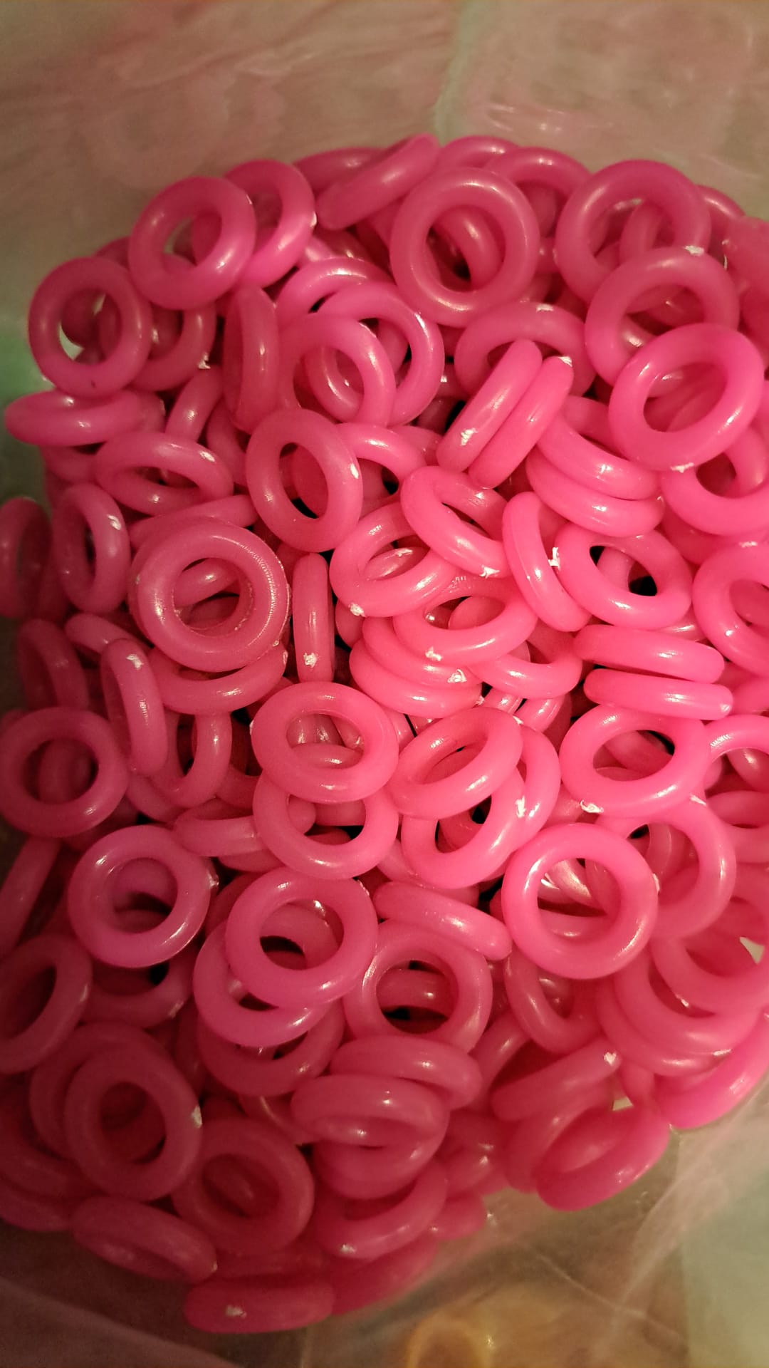 Renkli Güvercin Ayak Halkası, Simit Klips 50 adet