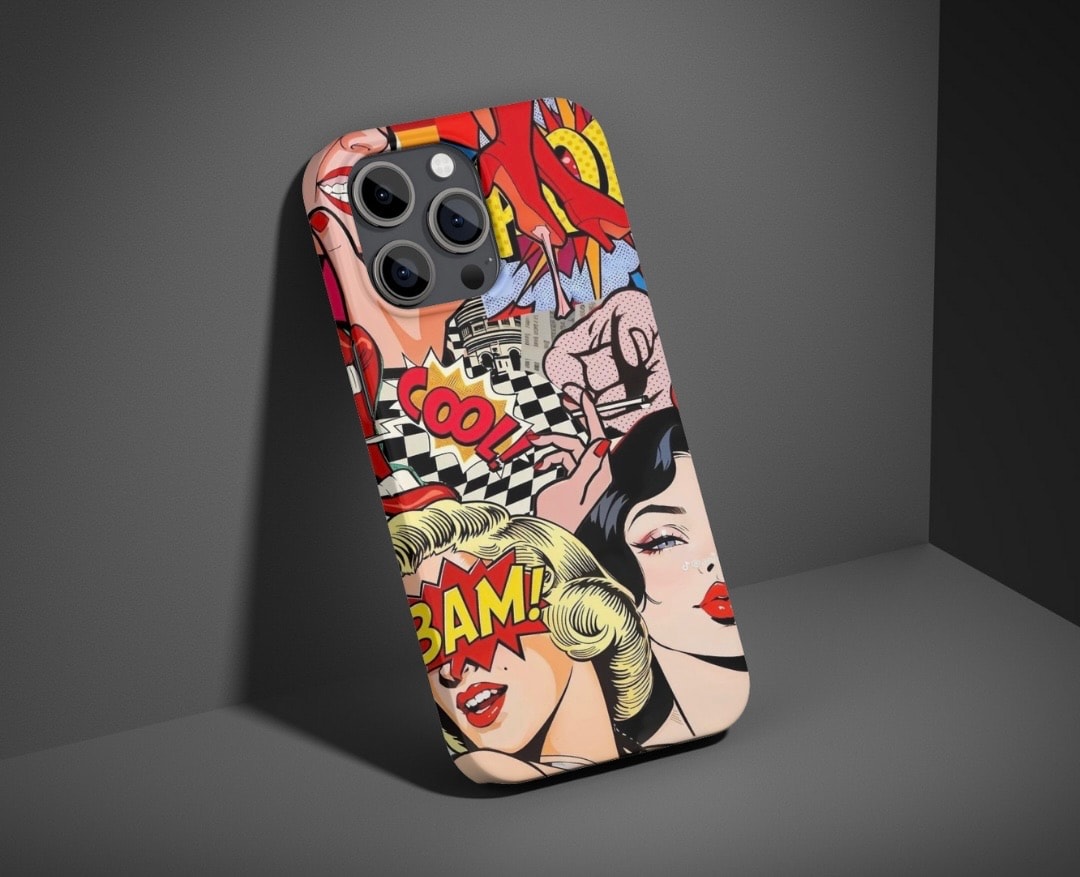 Retro Vibes Tasarım Baskılı Telefon Kılıfları