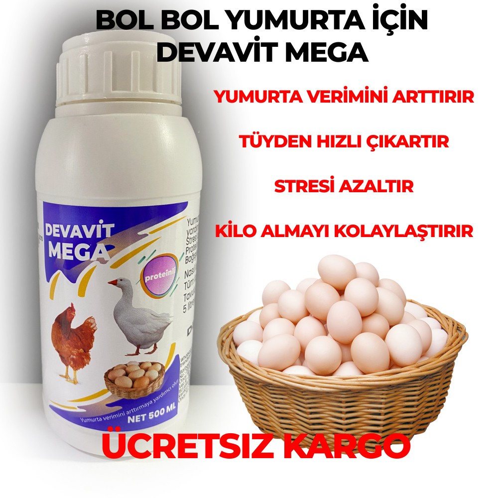 Devavit Mega Tavuk Yumurta Verimi Arttırıcı Protein 500 Ml