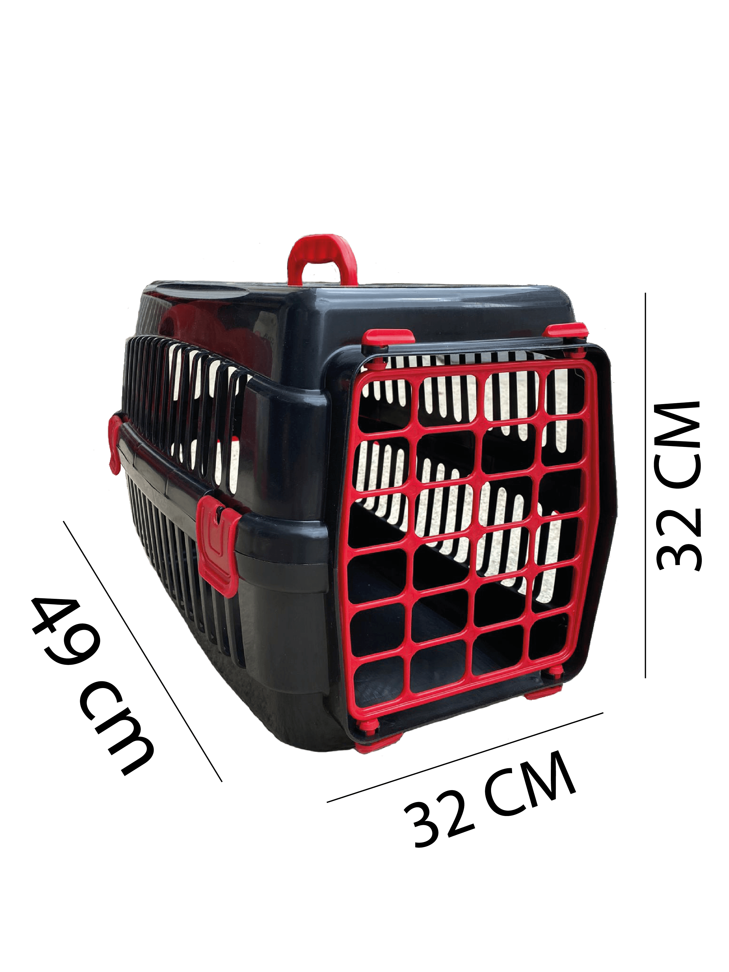 Kedi Taşıma Kafesi, Plastik Kedi Taşıma Çantası 49x32x32 