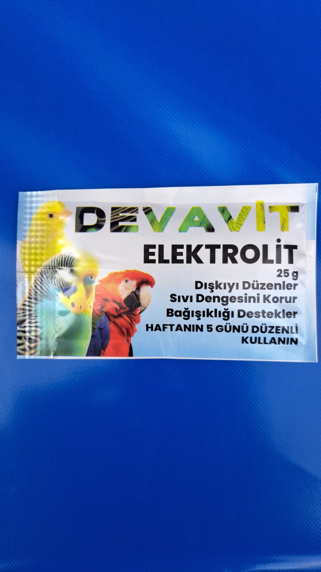 Devavit Muhabbet Kuşu, Papağan, Elektrolit Desteği 25 gr