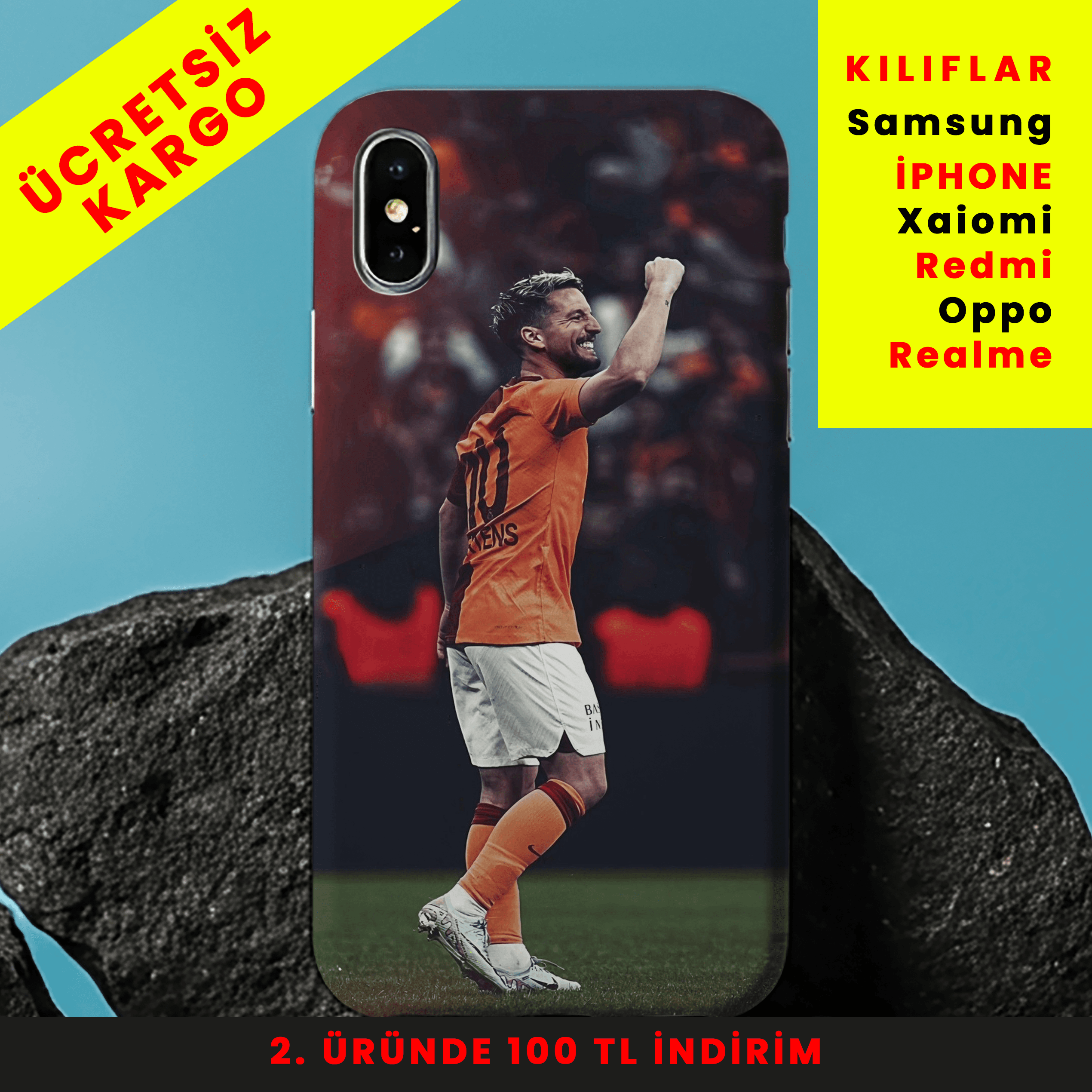 Goal Rush Tasarım Baskılı Telefon Kılıfları