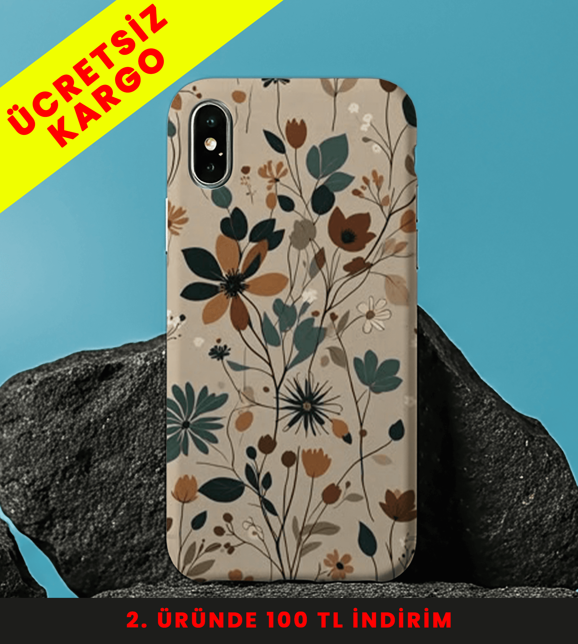 Nature Bloom Tasarım Baskılı Telefon Kılıfları 