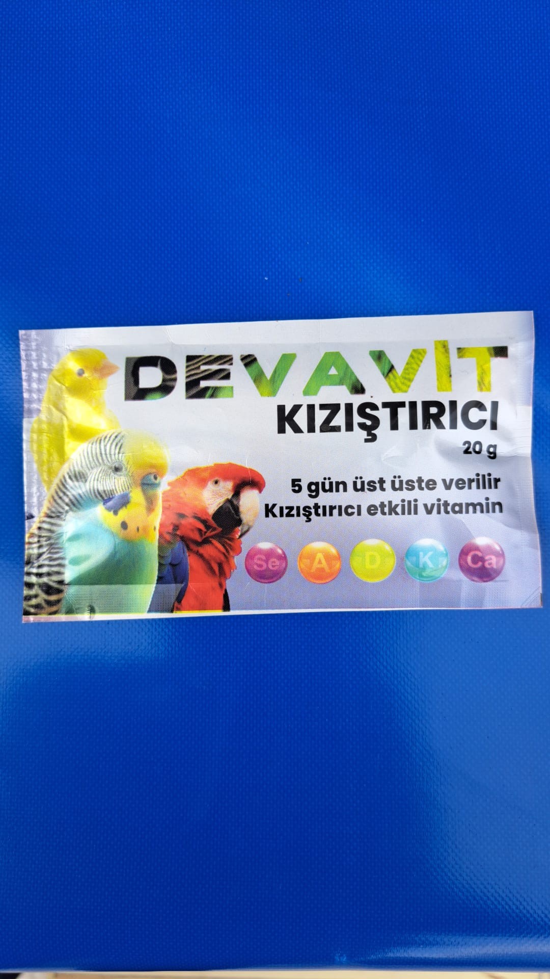 Devavit Muhabbet Kuşu, Papağan Kızıştırıcı Vitamin 25 gr 