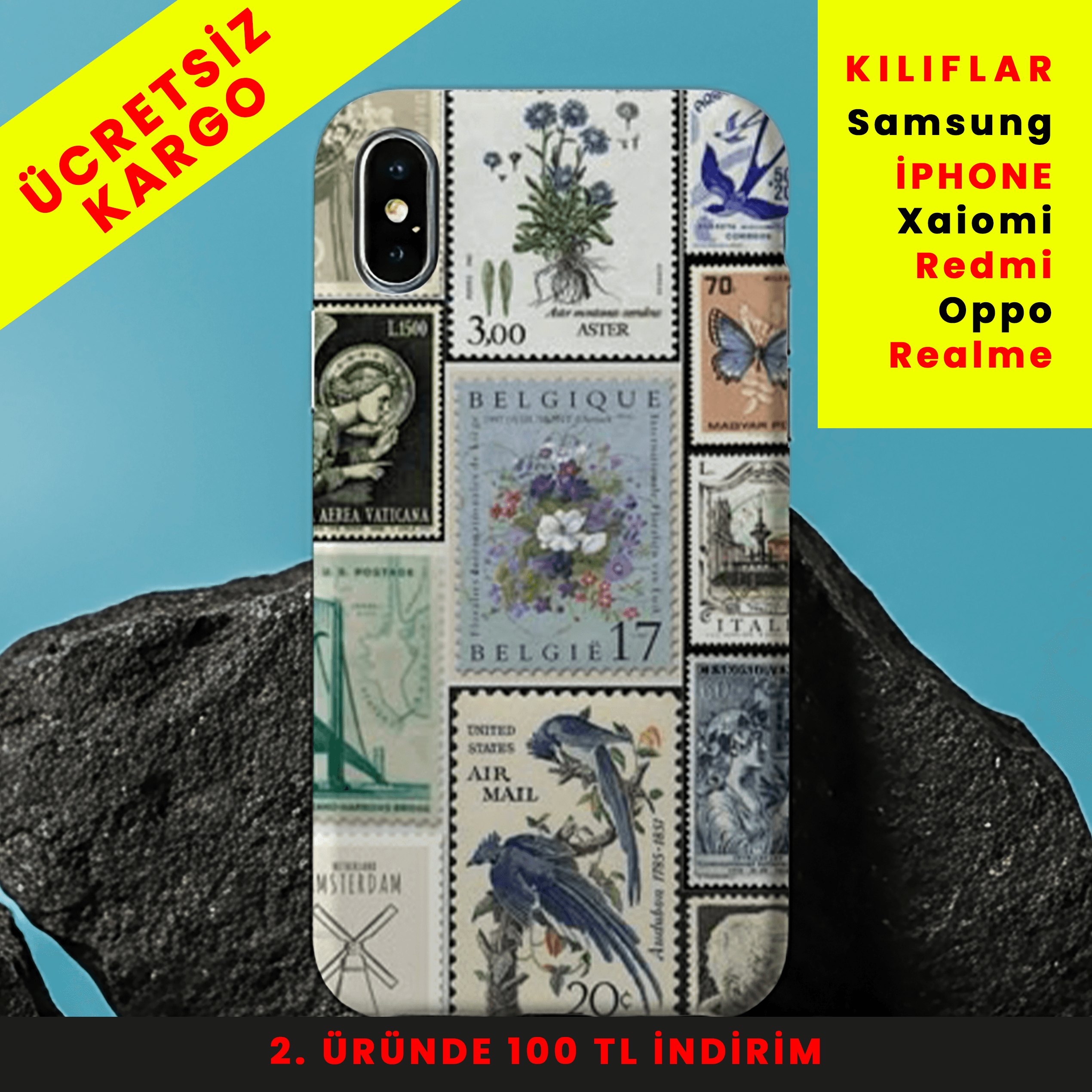 Pul Pul Anılar Tasarım Baskılı Telefon Kılıfları