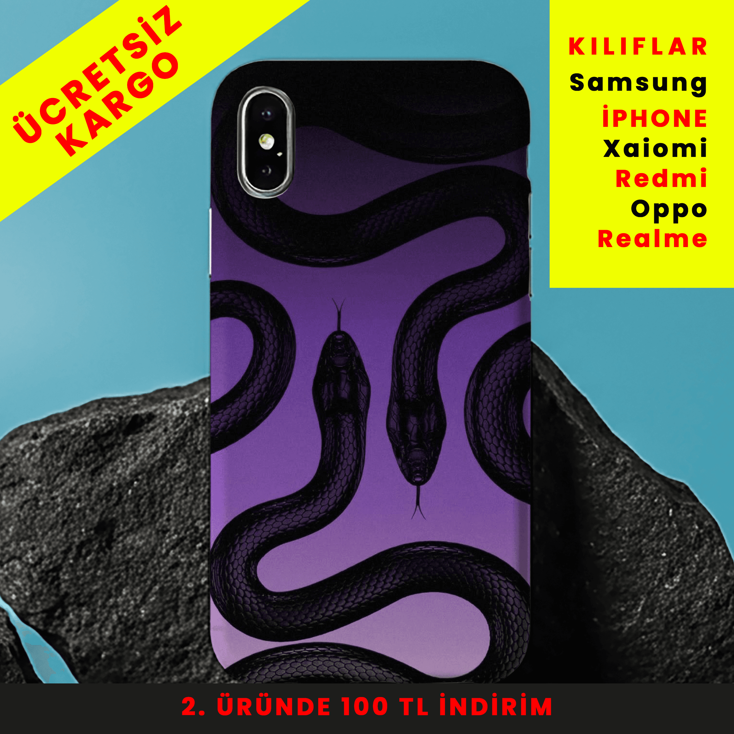 Mysitc Vibe Tasarım Baskılı Telefon Kılıfları
