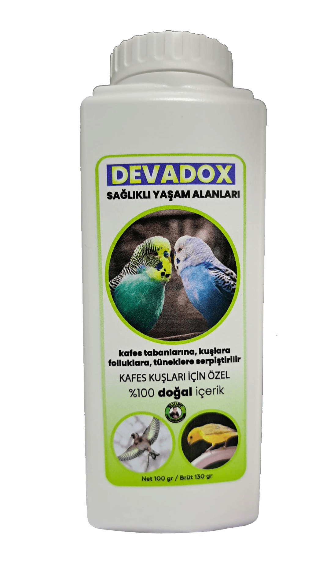 Devadox Muhabbet Kuşu Bit Pire İlacı Doğal Toz 100 gr
