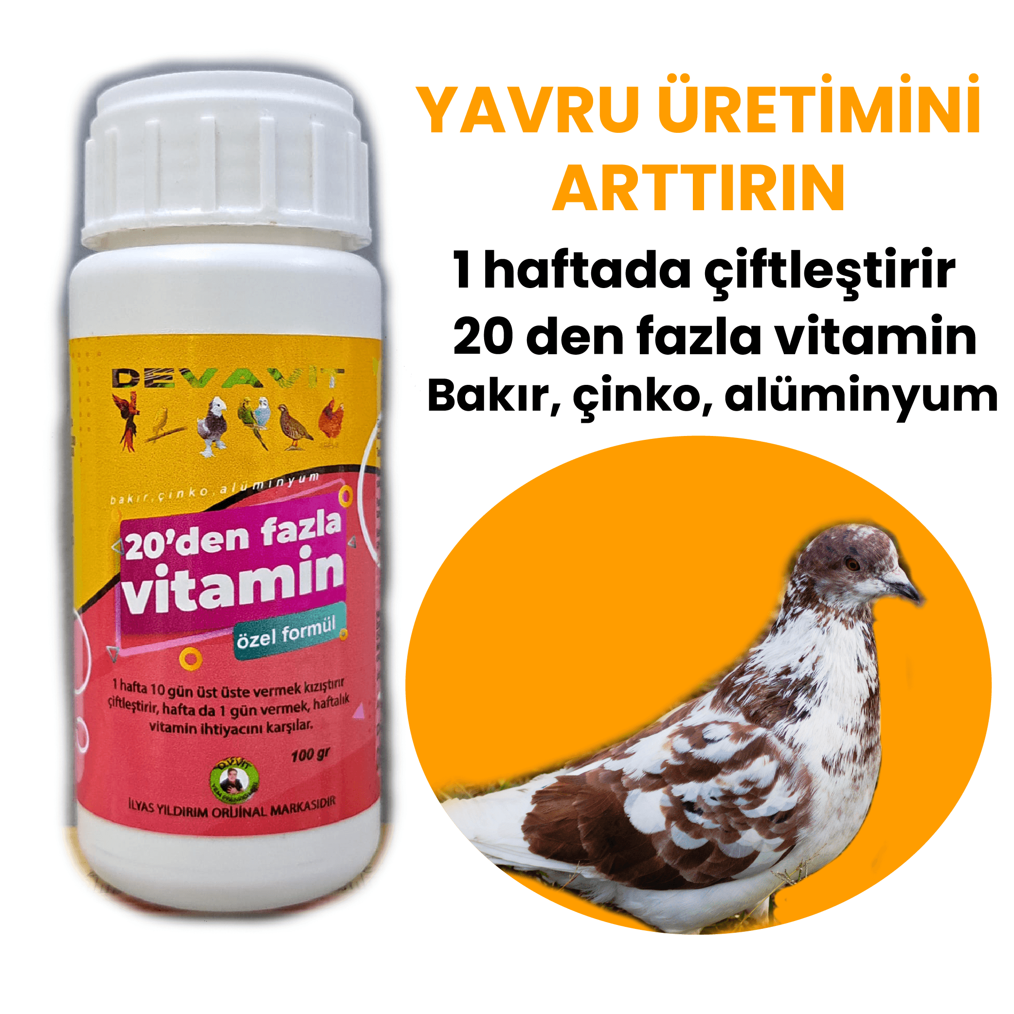 Devavit Vitamin, Kuş Kızıştırıcı Vitamin - 100 gr