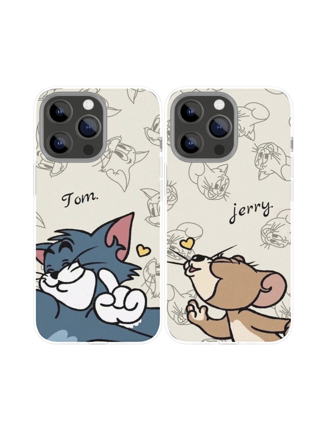 Tom & Jerry Tasarım Baskılı Telefon Kılıfları