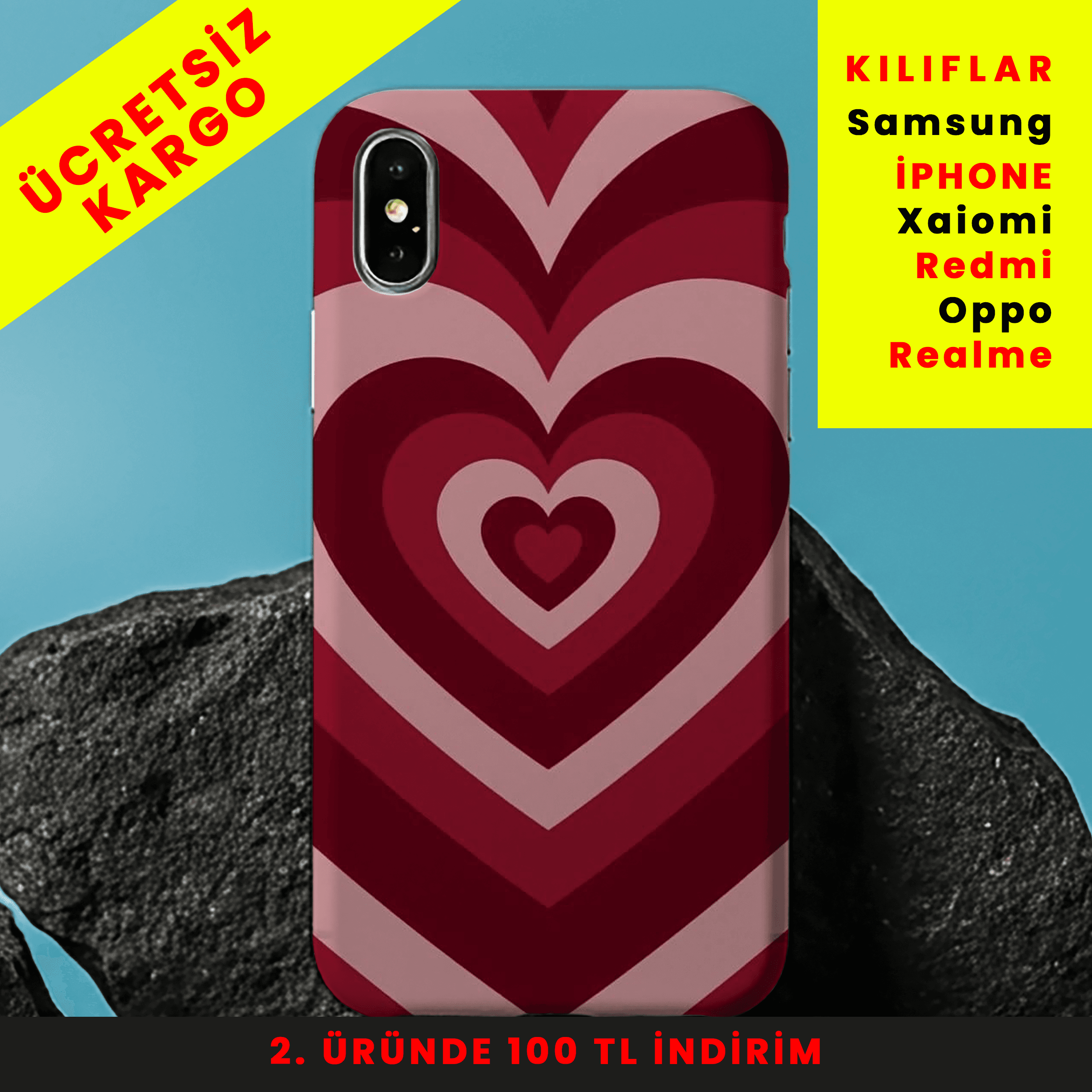 Love Crush Tasarım Baskılı Telefon Kılıfları